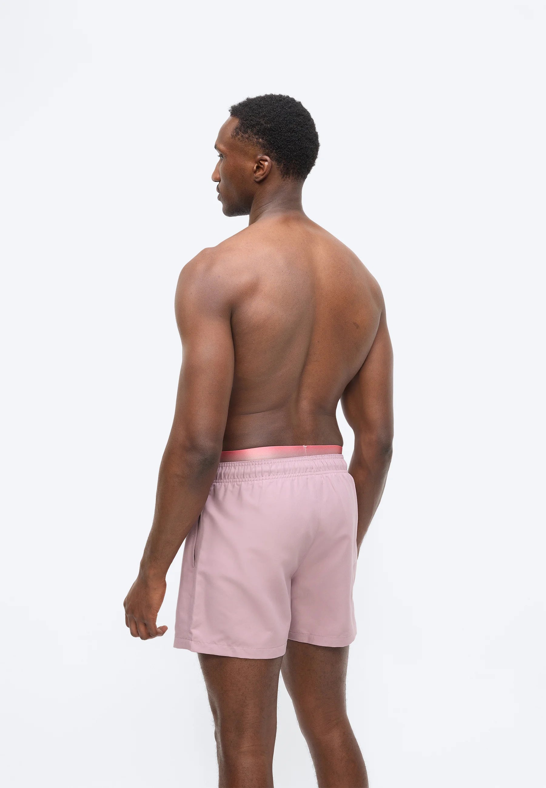 Plavecké šortky Emporio Armani EA7 Logoband – Old Rose