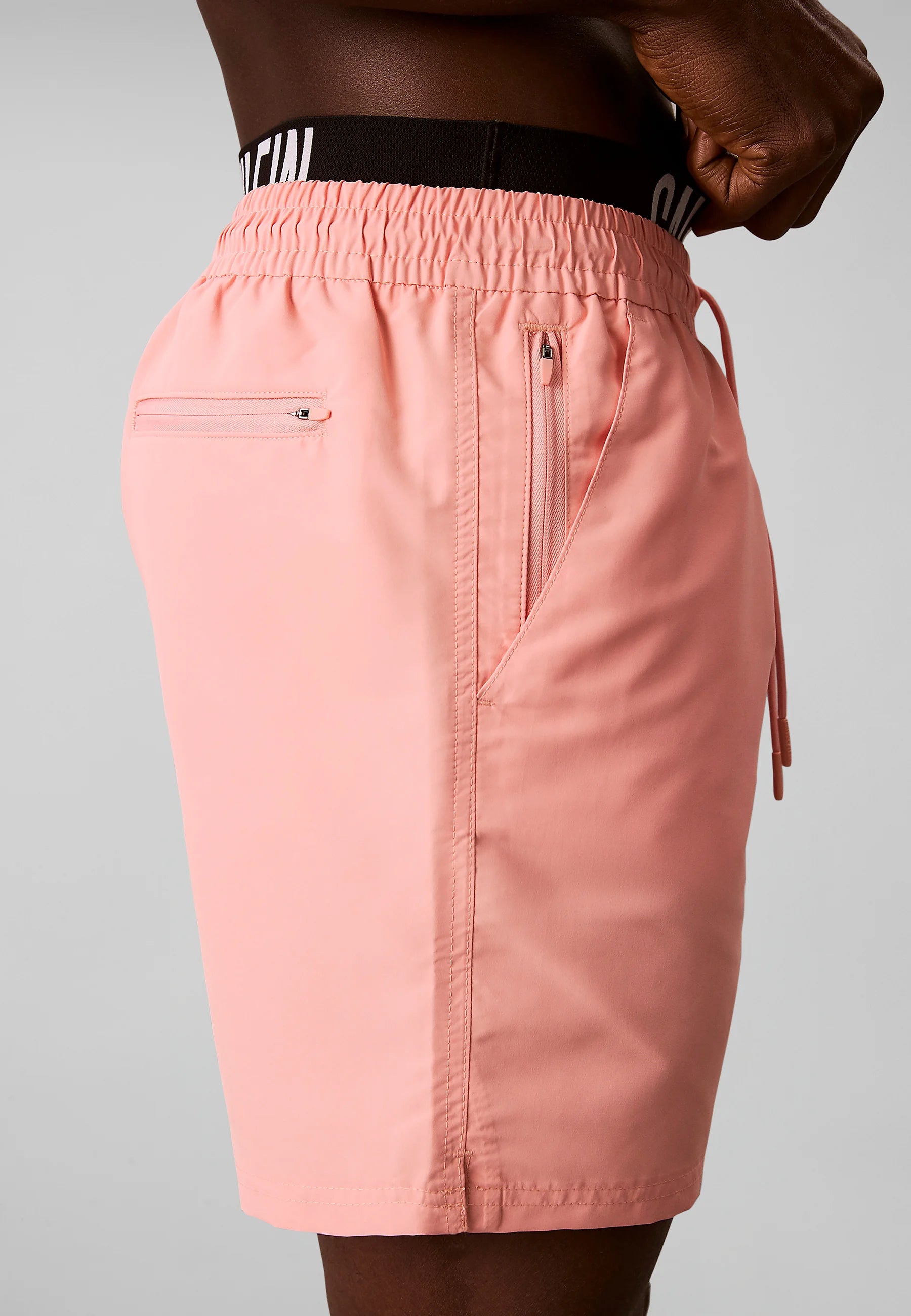 Calvin Klein Medium Drawstring Swim Shorts – Sugar Pink