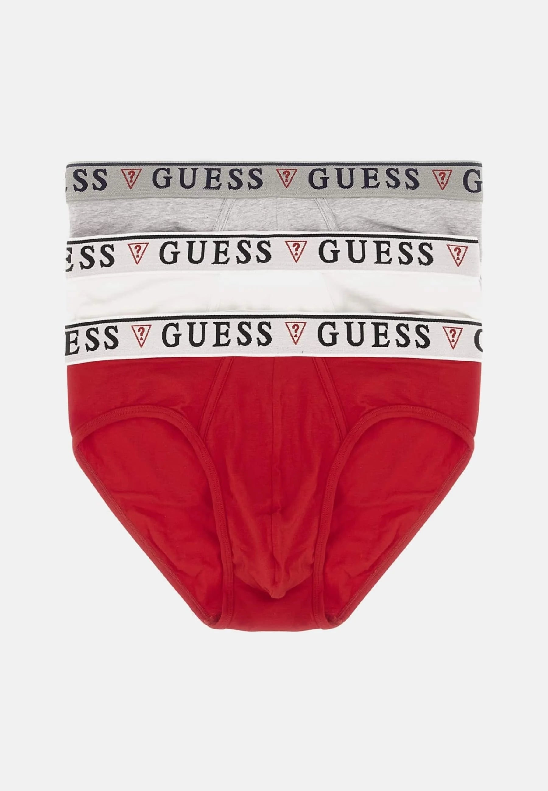 Guess Brian Hero 3 Pack Briefs – Red Mix
