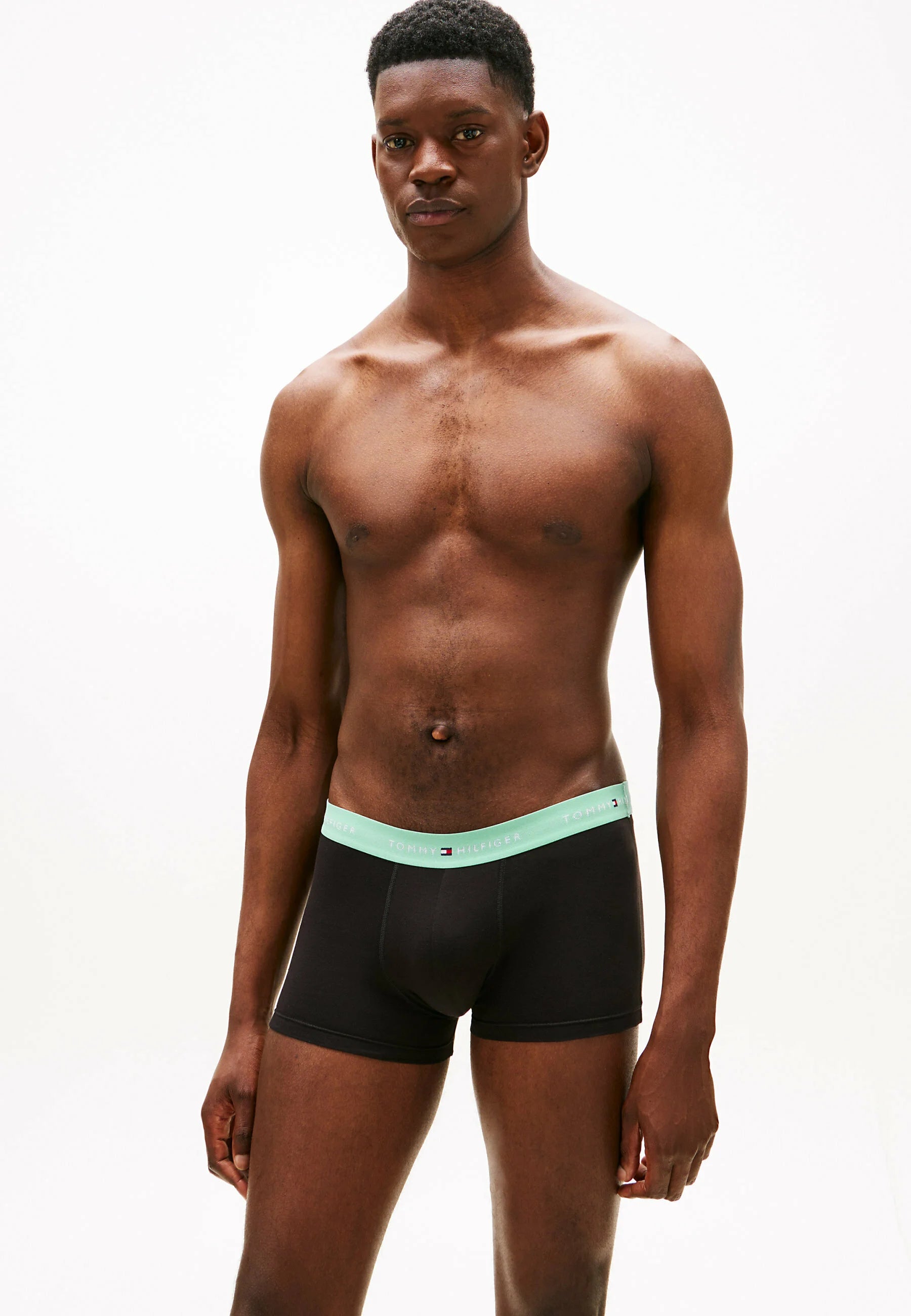 Tommy Hilfiger Signature Trunk 3 Pack – Mint Jade, Olympic Green, Purple Navy