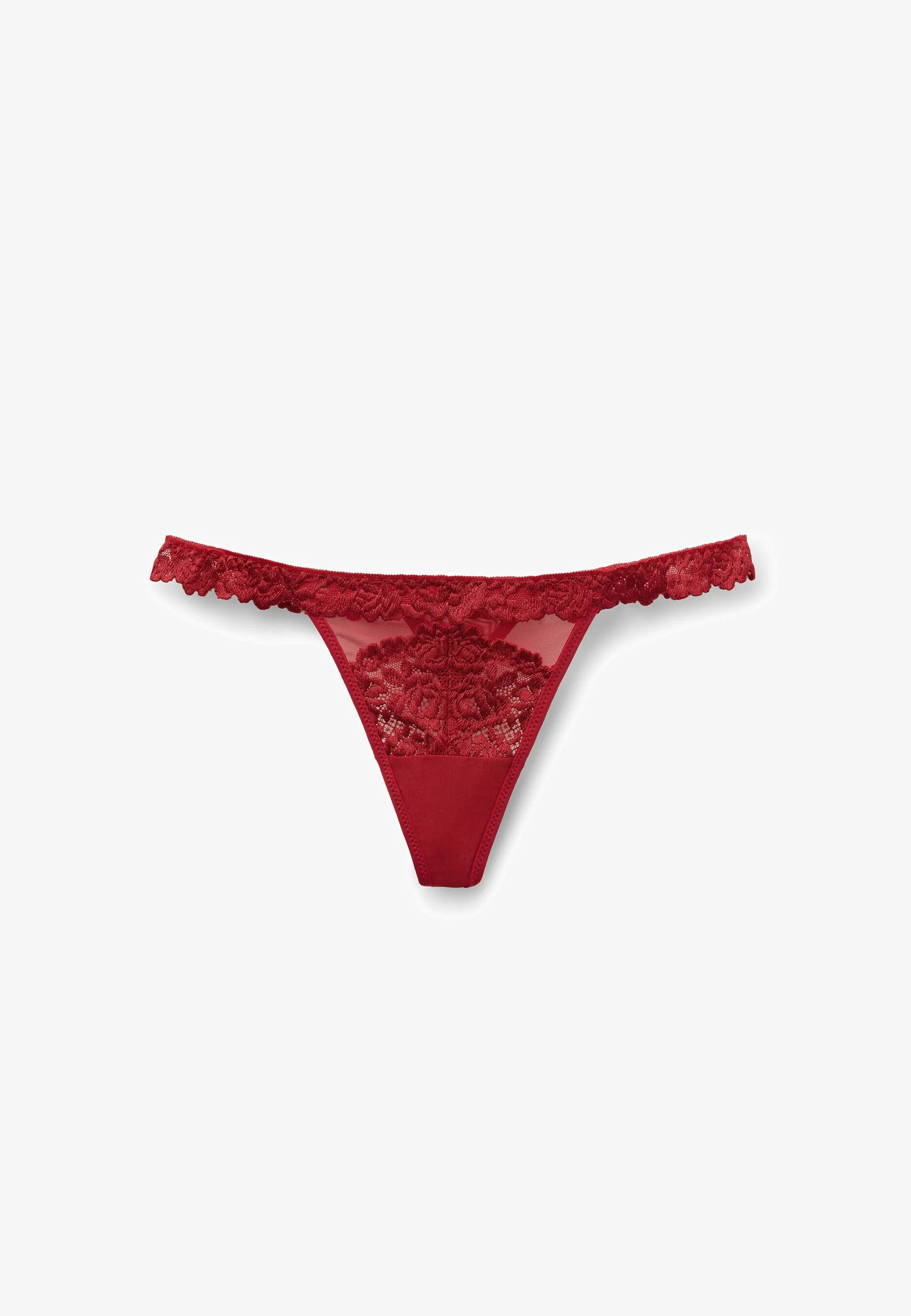 Boczne paski stringów Intimissimi Pretty Flowers – czerwone