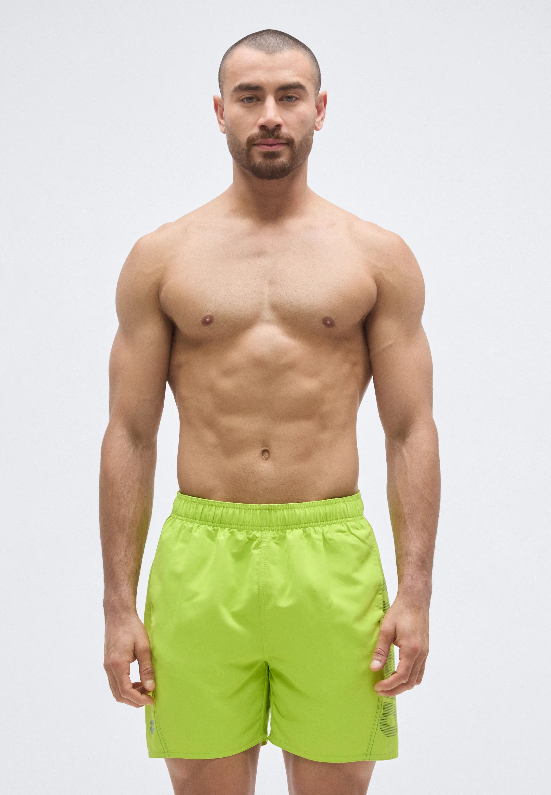 Arena Fundamentals Logo Boxer R – Artic Lime, Mangrove