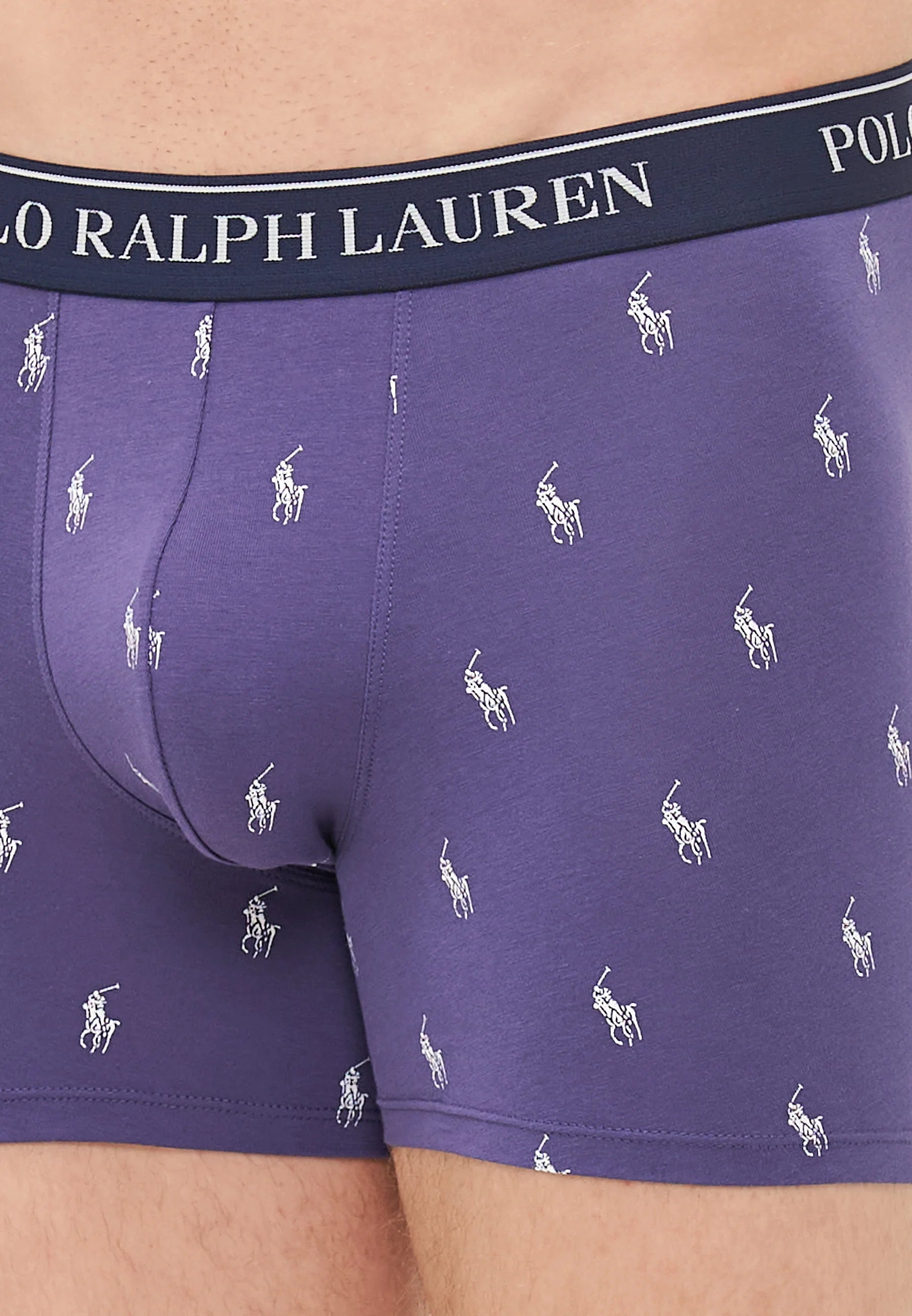 Polo Ralph Lauren Cotton Stretch Boxer Briefs – 3 Pack – Berry, Purple, Navy