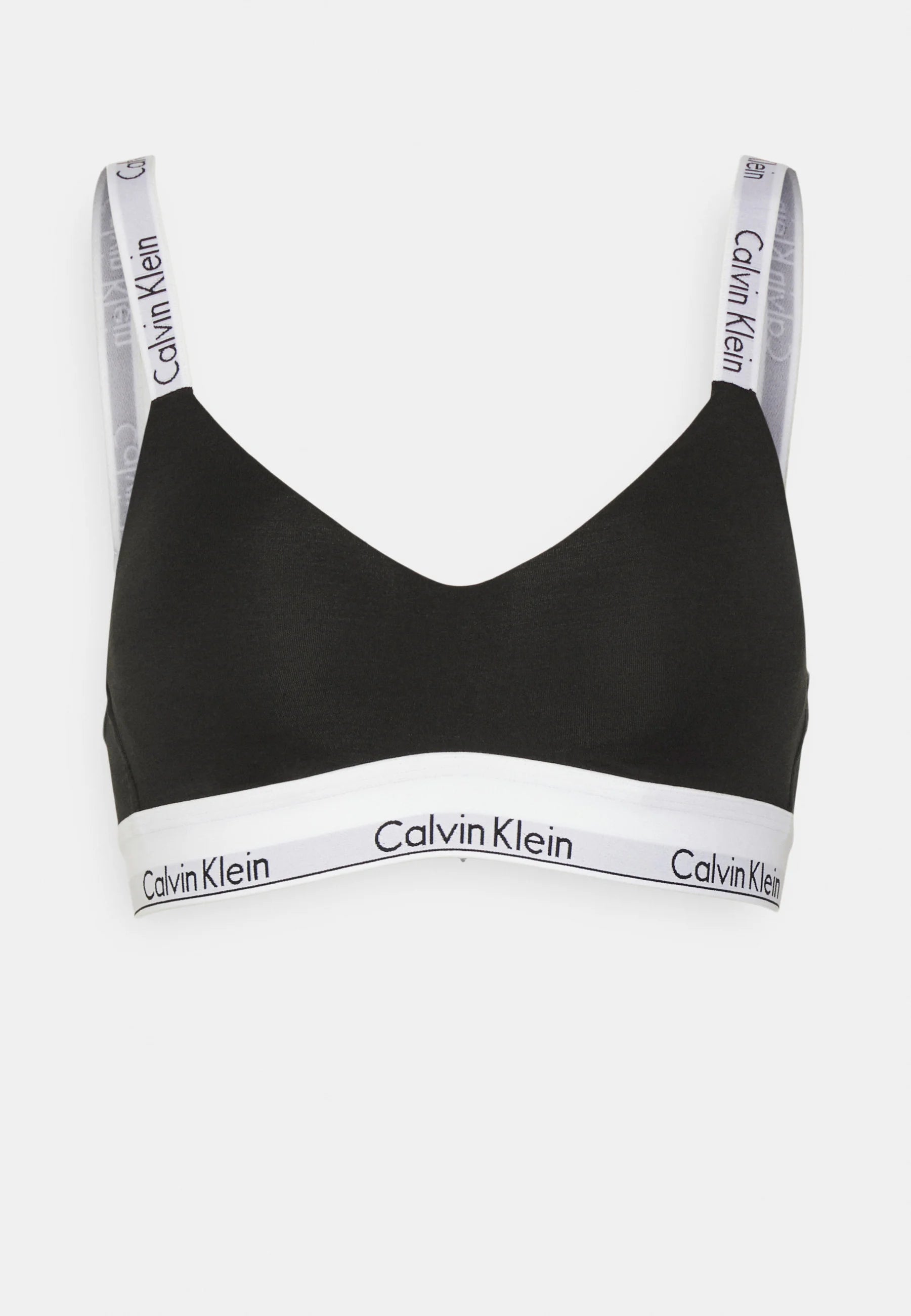 Bezešvá měkká podprsenka Bralette s podšívkou Calvin Klein Icon – černá