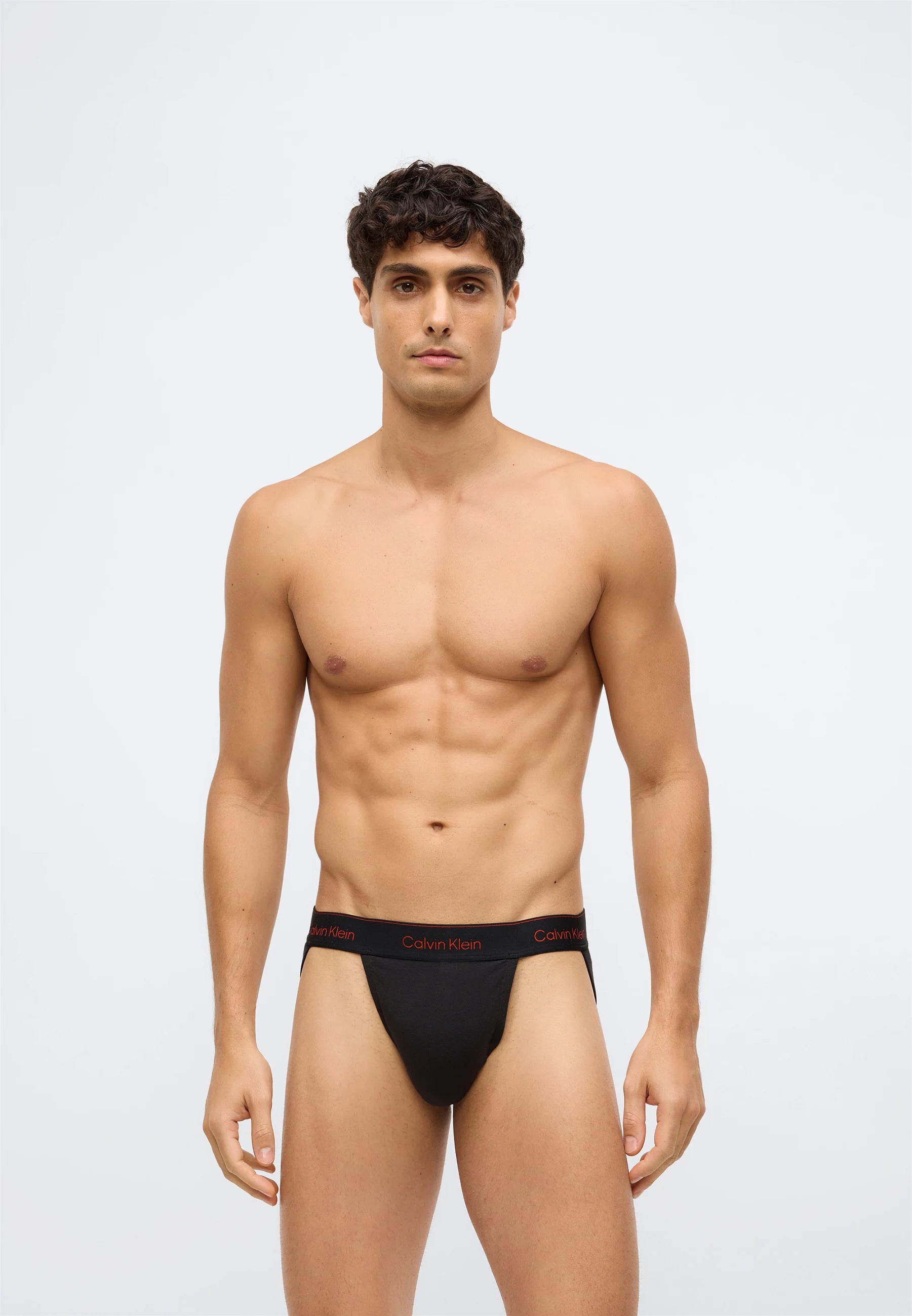 Sospensori elasticizzati in cotone Calvin Klein – Confezione da 3 – Nero, Gesso, Currie