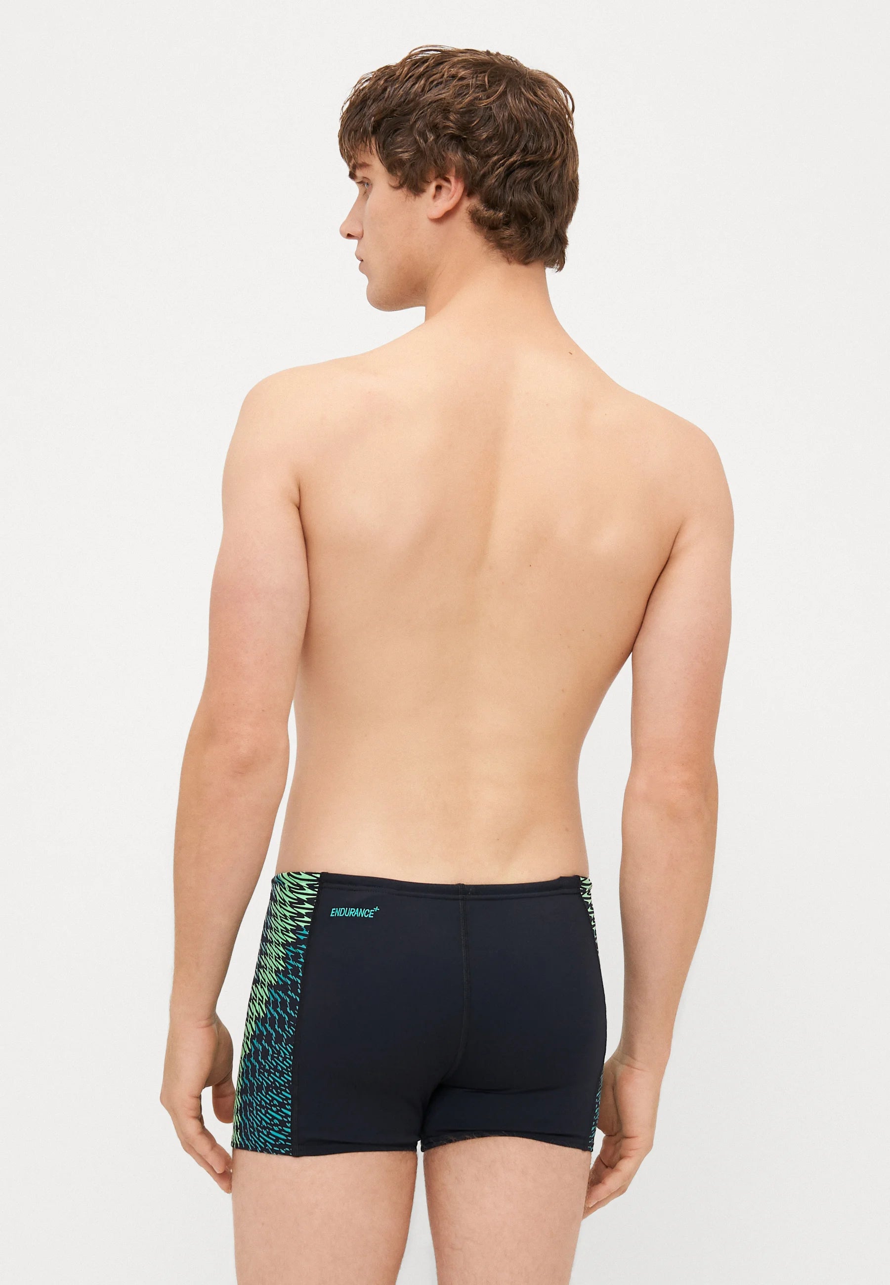 Speedo End Tech Aquashort – Black, Turquoise Gem
