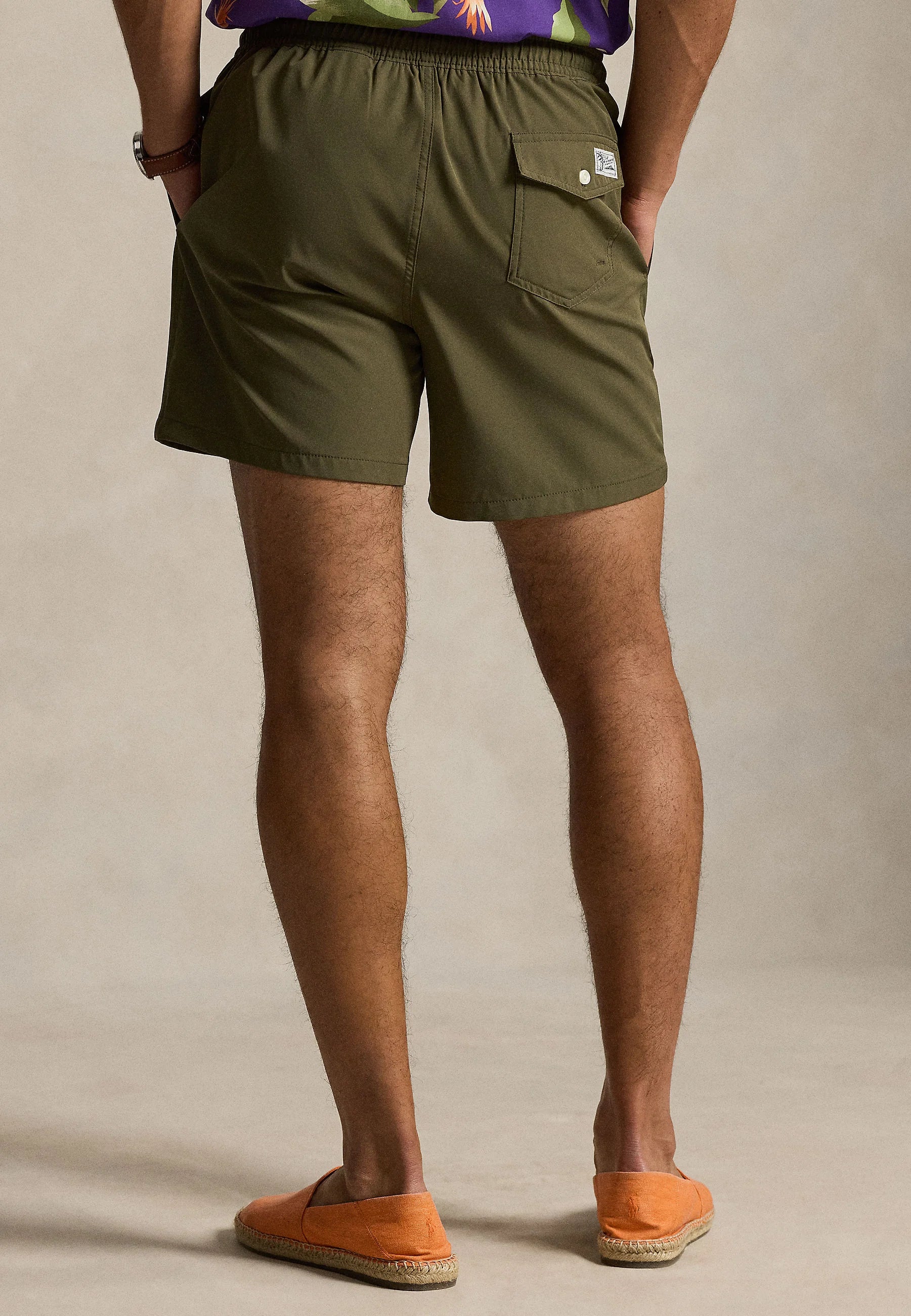 Short de bain Polo Ralph Lauren Canopy Olive Traveler - Olive
