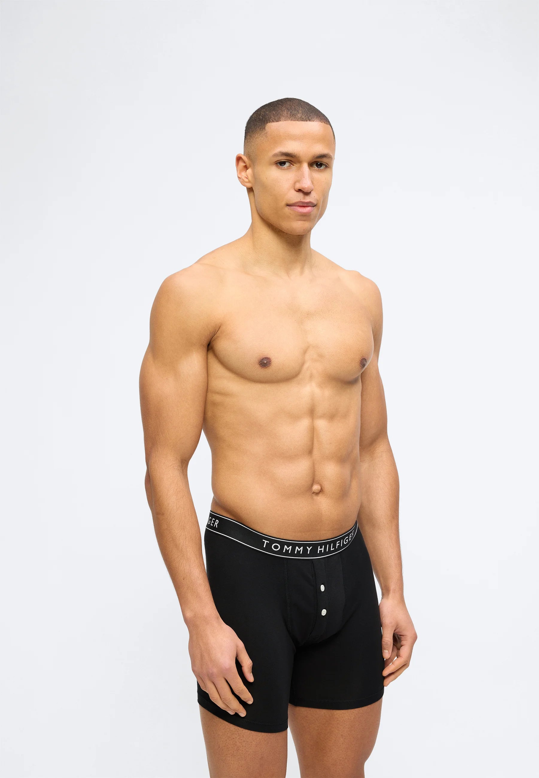 Tommy Hilfiger Everyday Essentials Button Fly Confezione da 2 boxer - Nero