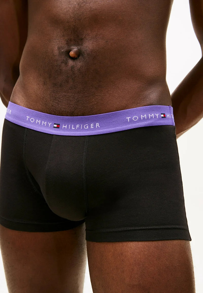 3-pak Tommy Hilfiger Signature Trunk – bogata morwa, klinowy błękit, księżycowy fiolet