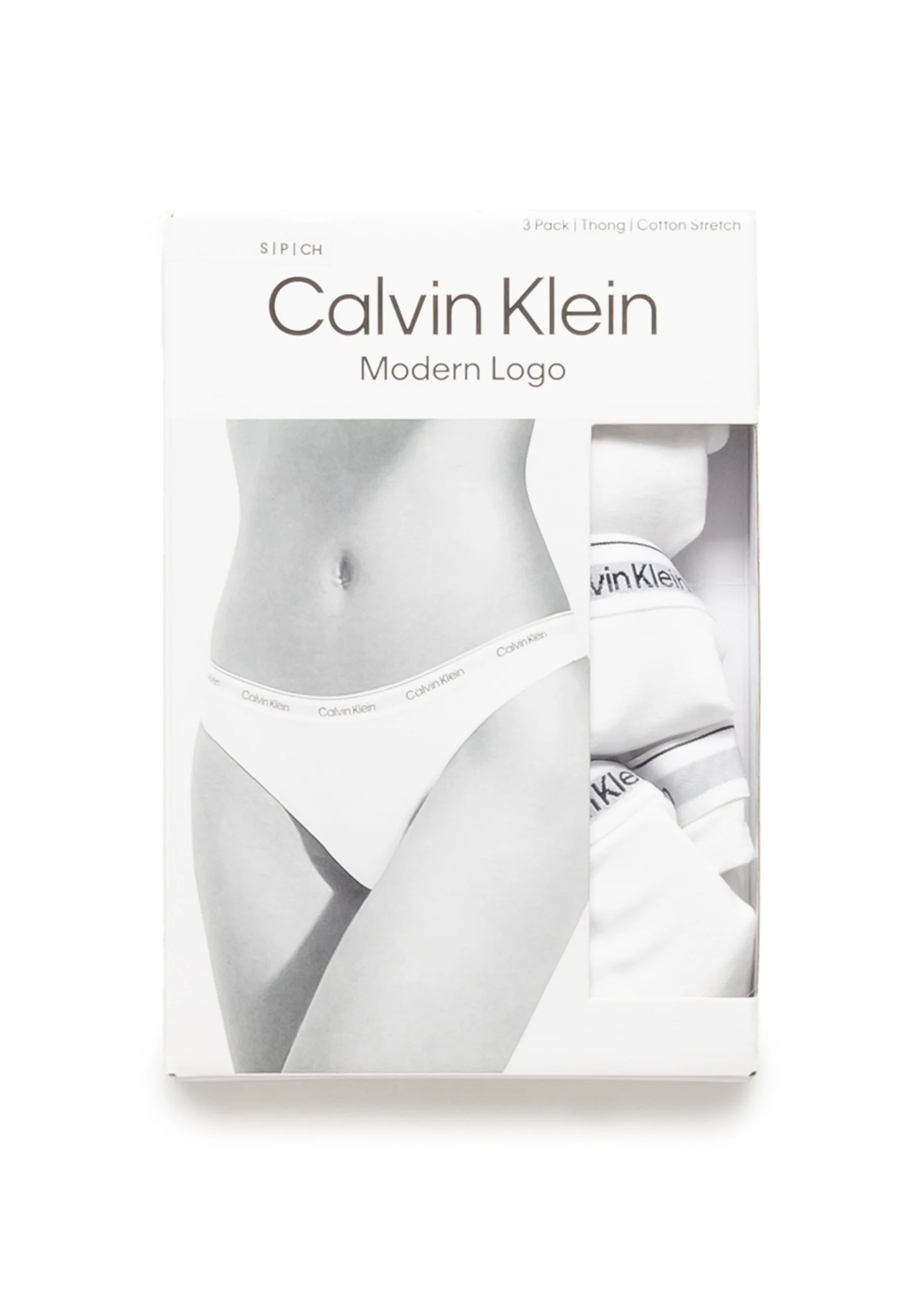 Lot de 3 tongs Calvin Klein Modern Logo - Blanc