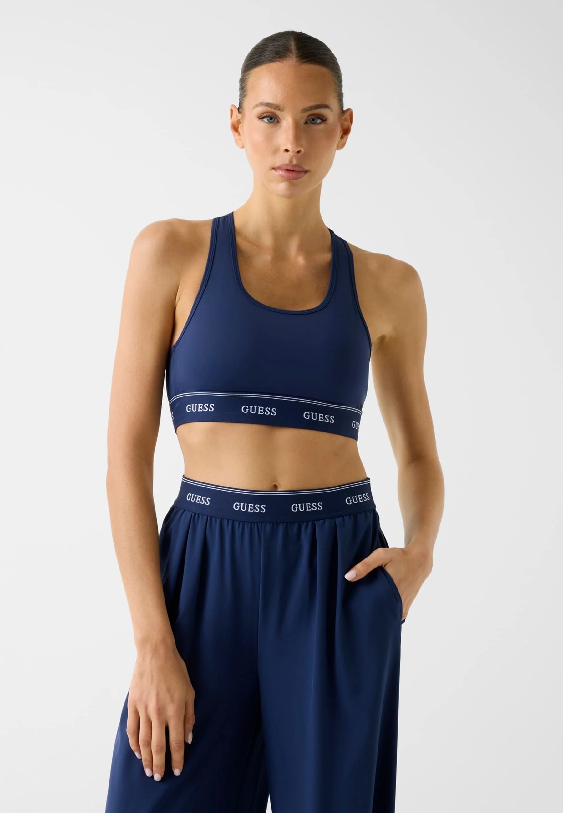 Guess Logo Bustier Soft Bra – Blue