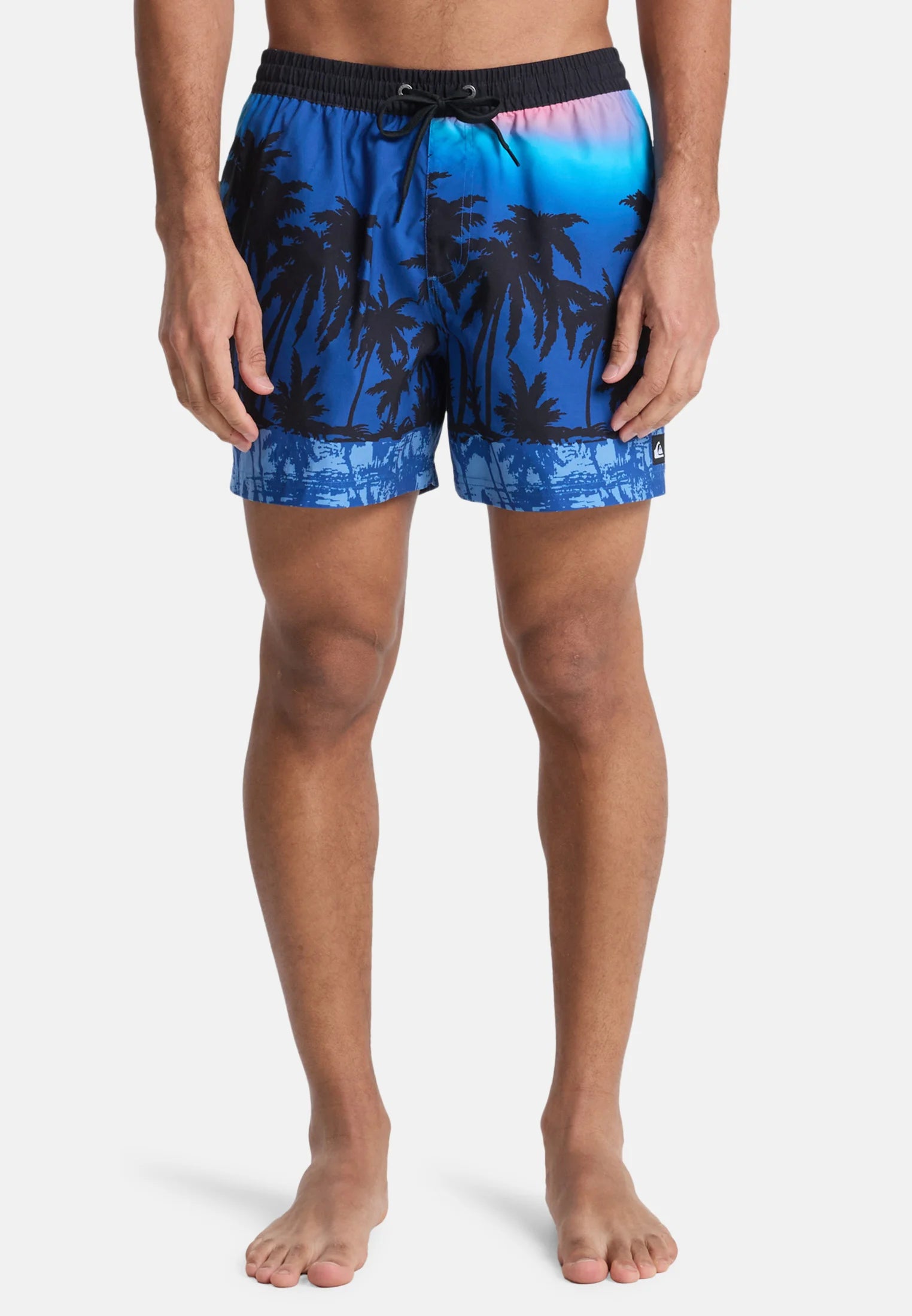 Plavecké šortky Quiksilver Everyday Printed Volley – Monaco Blue Thermotropics