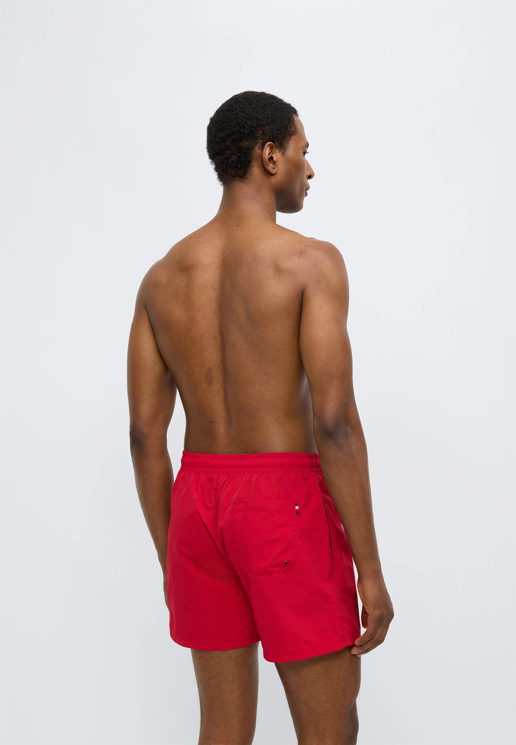 Tommy Hilfiger Flag Swim Shorts – Medium Red