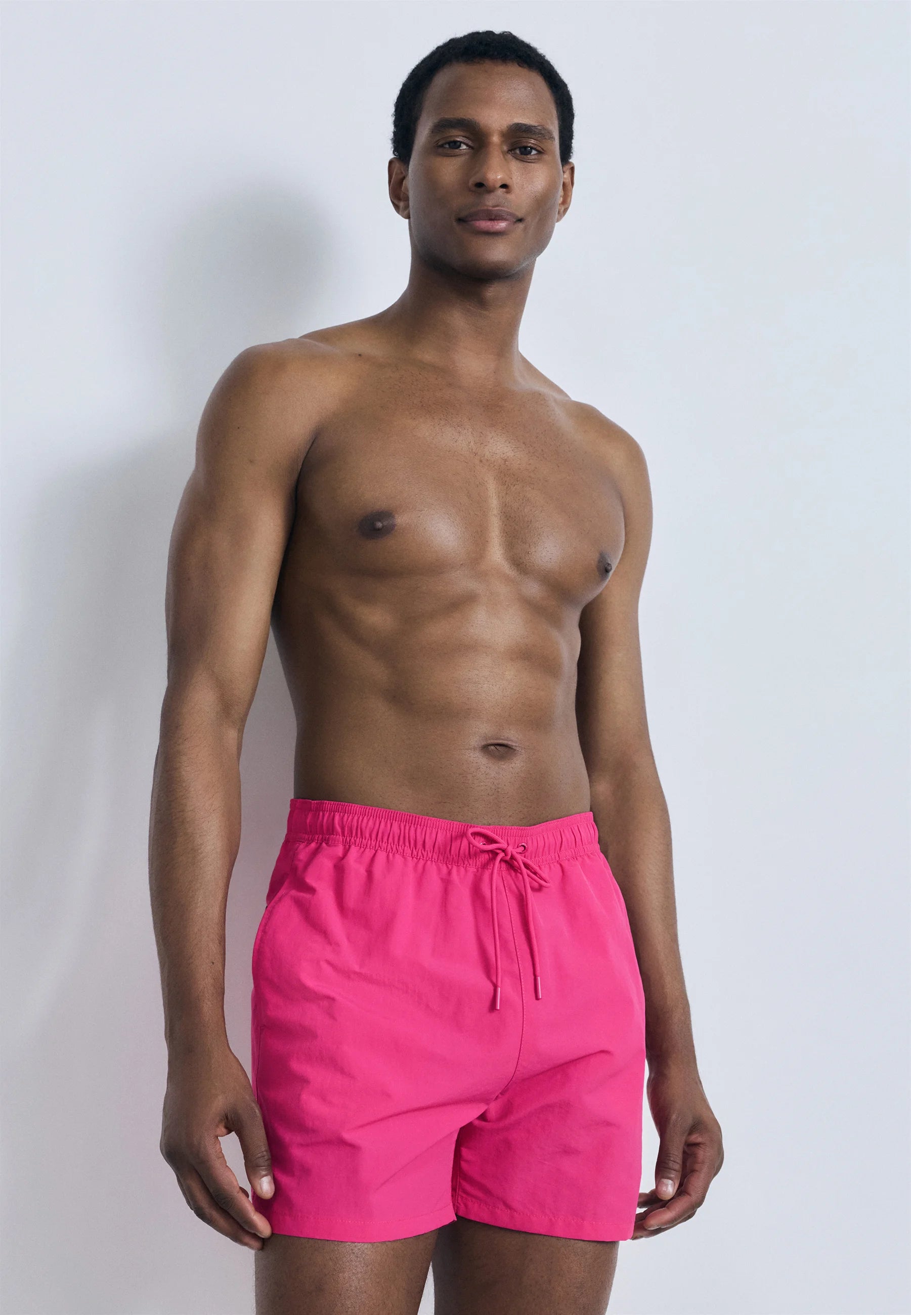 Plavecké šortky Tommy Hilfiger Flag – Party Pink
