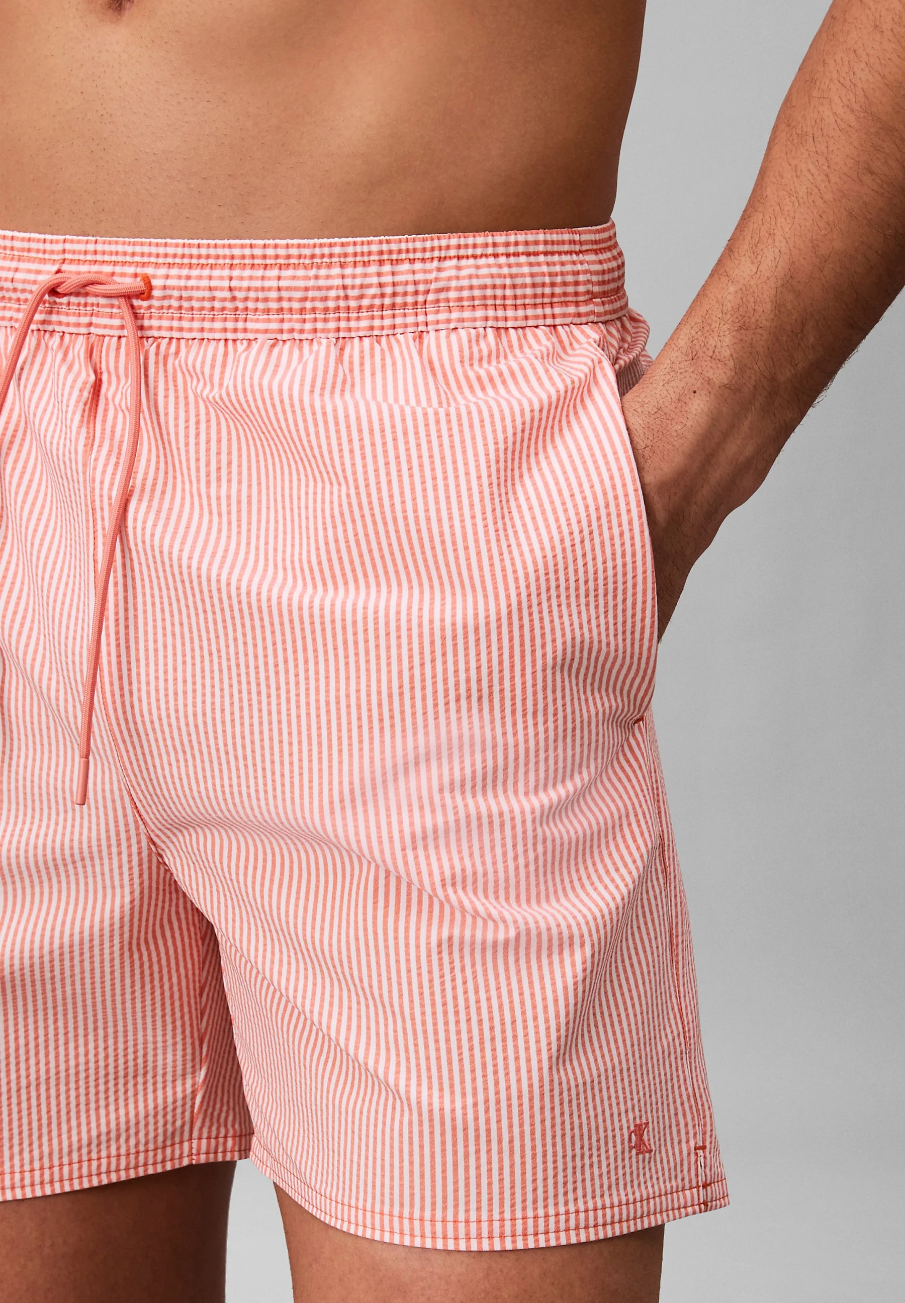 Calvin Klein Medium Drawstring Swim Shorts – Sunfruit Fun, White