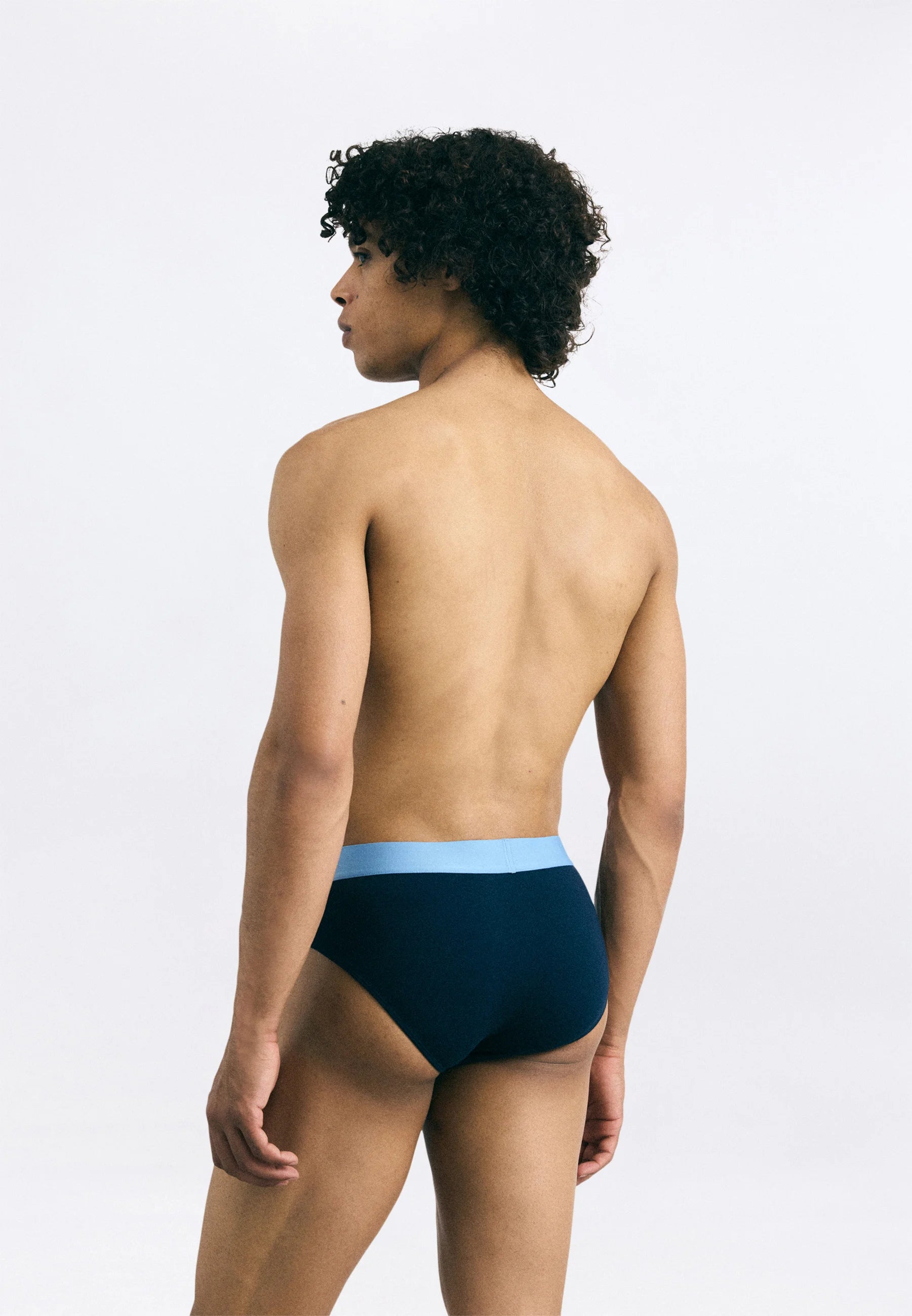 Tommy Hilfiger Original Brief 3 Pack – námořnická, hnědá, modrá, světle modrá