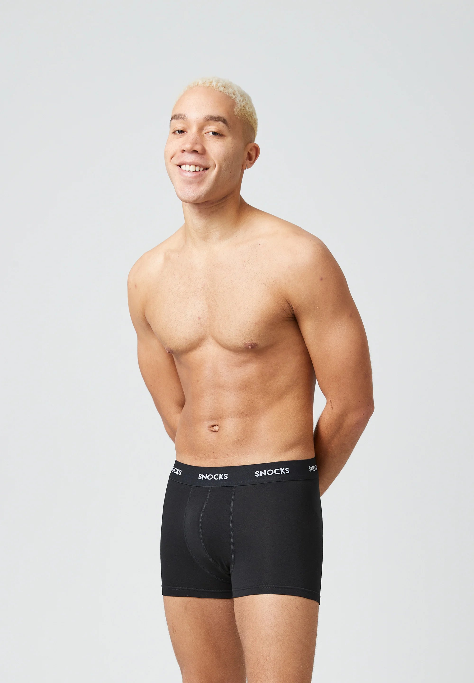 SNOCKS Lot de 6 boxers avec ceinture colorée – Ensemble à rayures noires