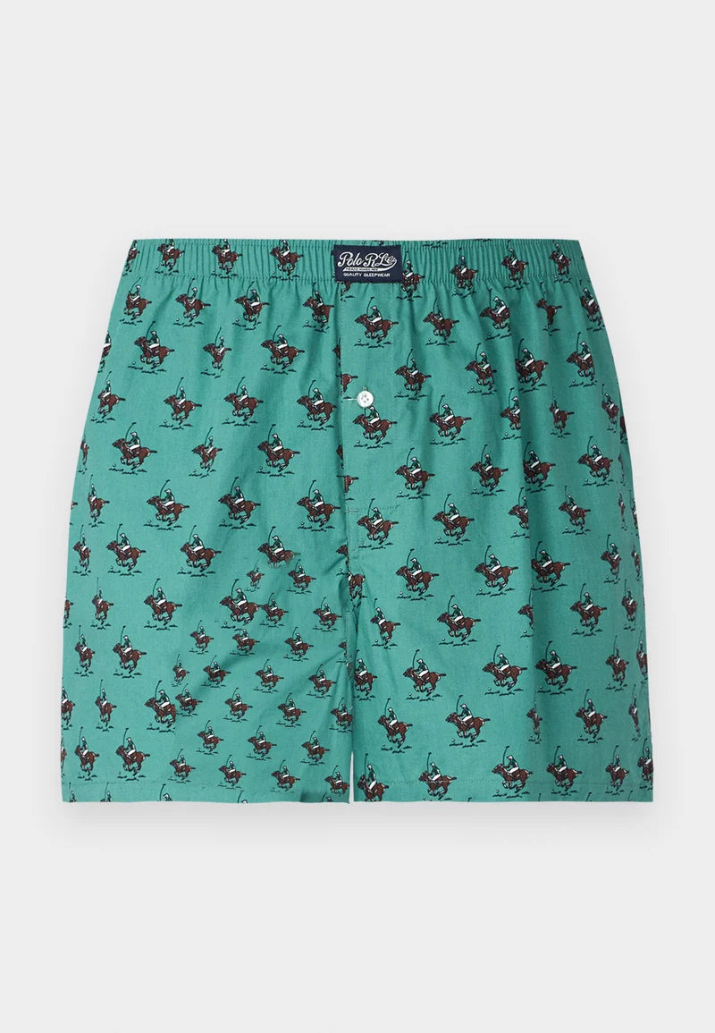 Bavlněné boxerky Polo Ralph Lauren – Single Pack – Fairway Green