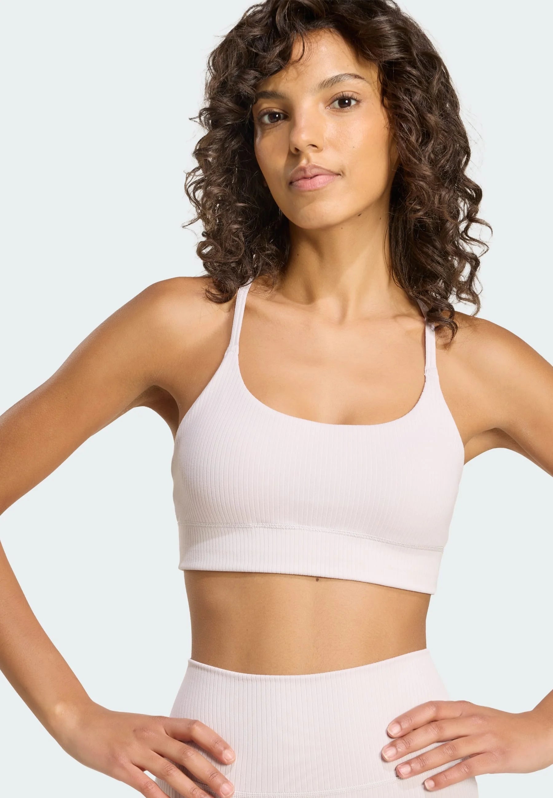 Adidas Performance All Me Rib Light Support Sports Bra – Ice Purple