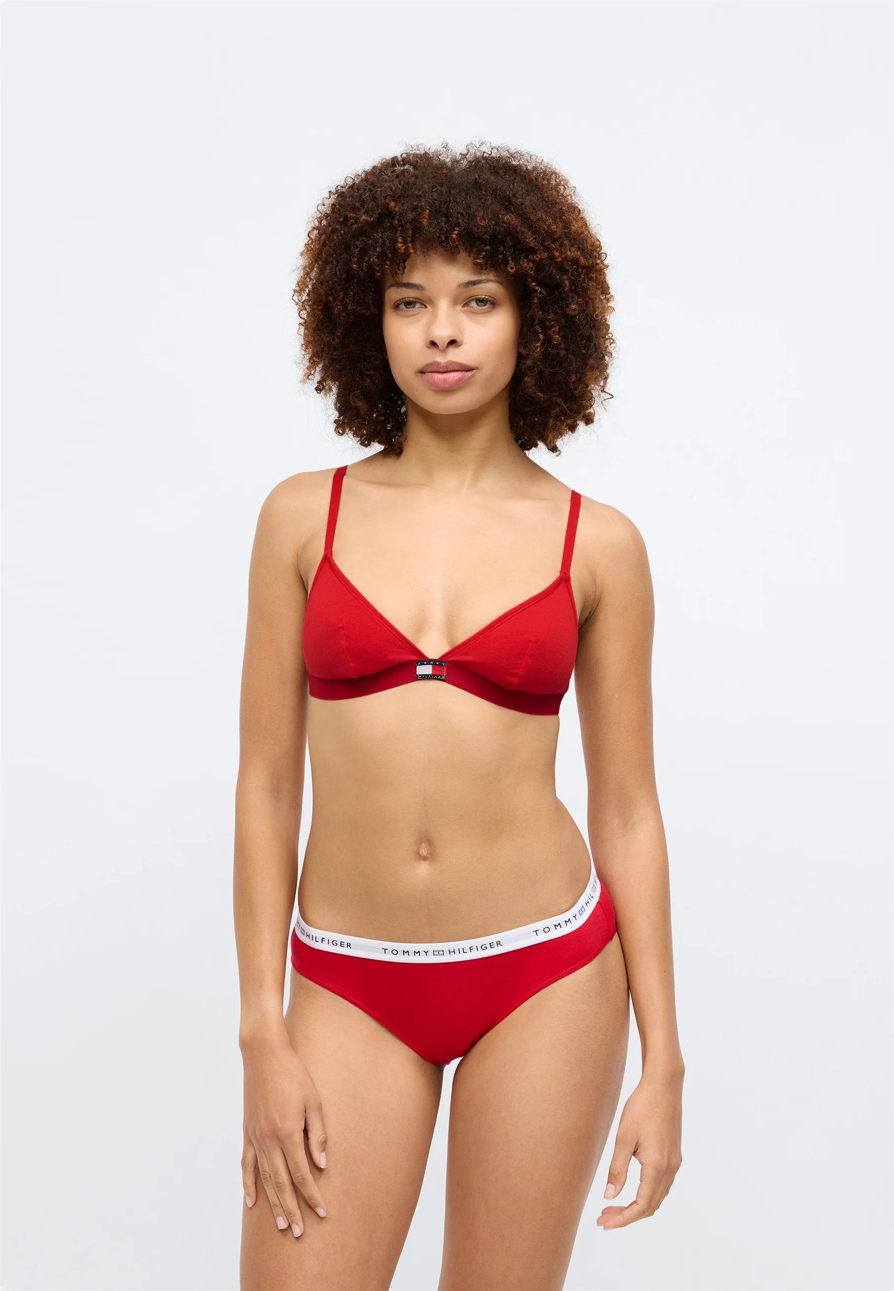 Tommy Hilfiger Repeat Logo Briefs – Primary Red