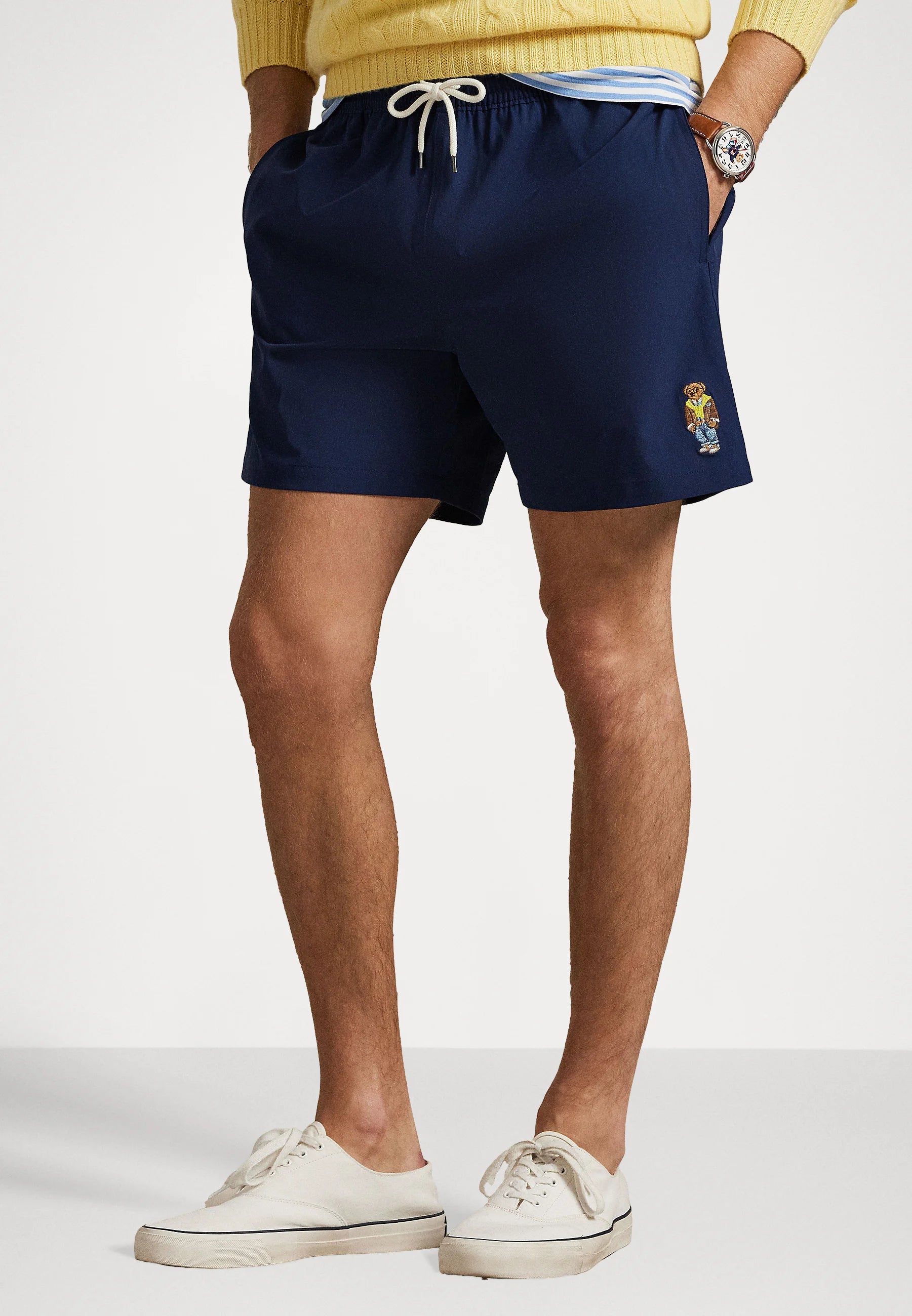 Polo Ralph Lauren Traveler Polo Bear 14,6 cm Badeshorts – Newport Navy, Bär