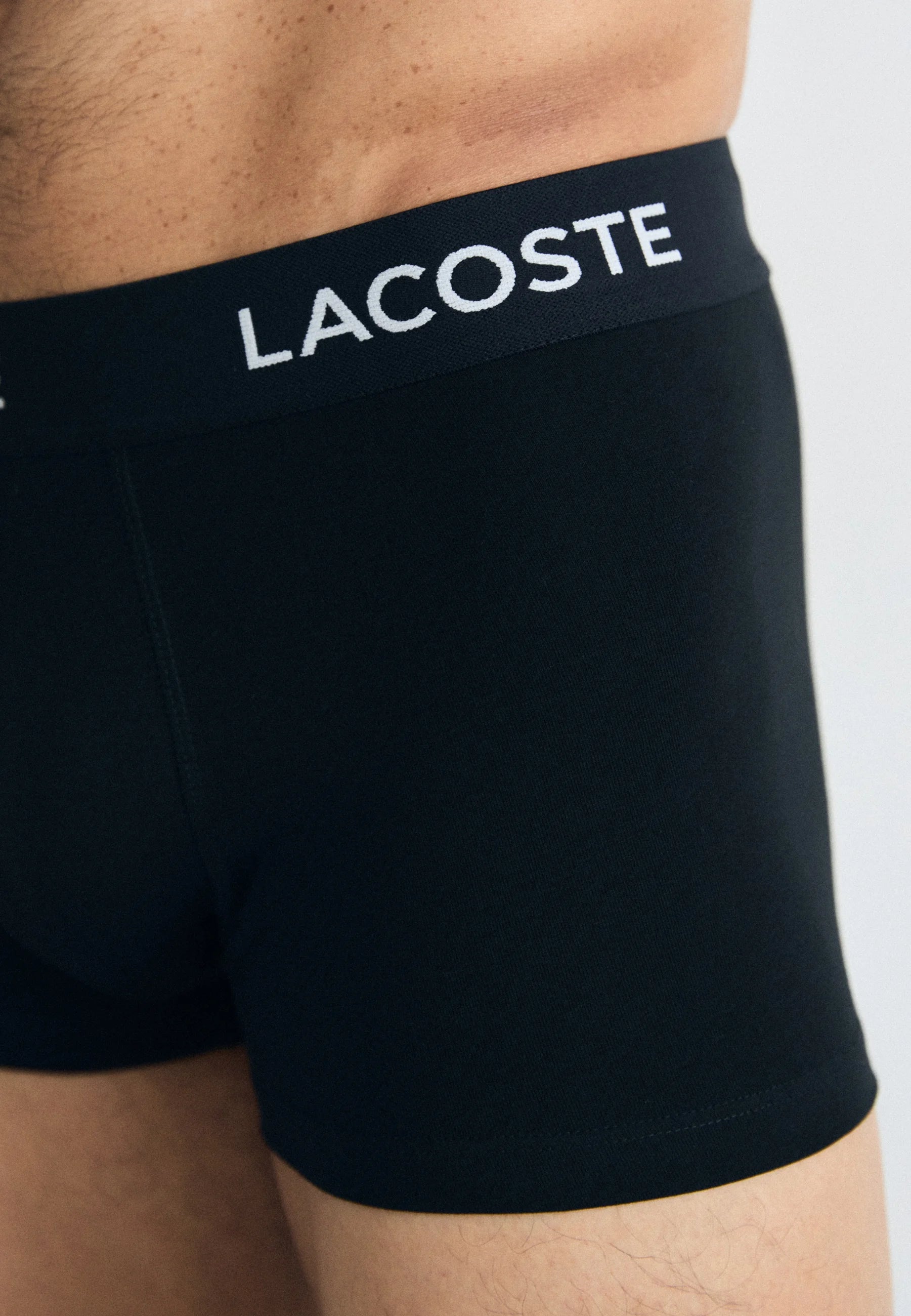 Lacoste 7 Pack Stretch Trunks – Black