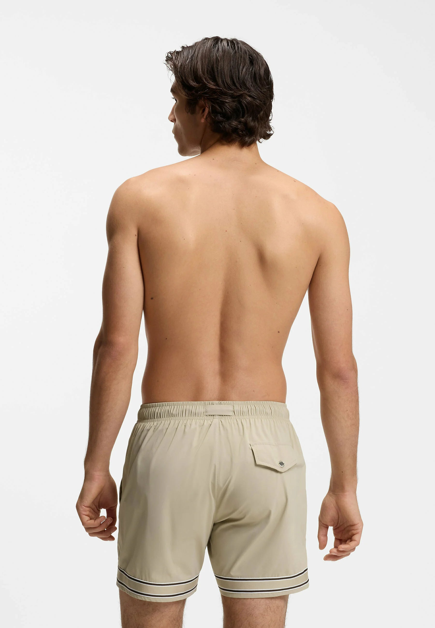 Short de bain BOSS Resort Tape – Beige clair quatre