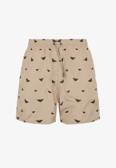 Emporio Armani EA7 Badeshorts – Taupe Choco