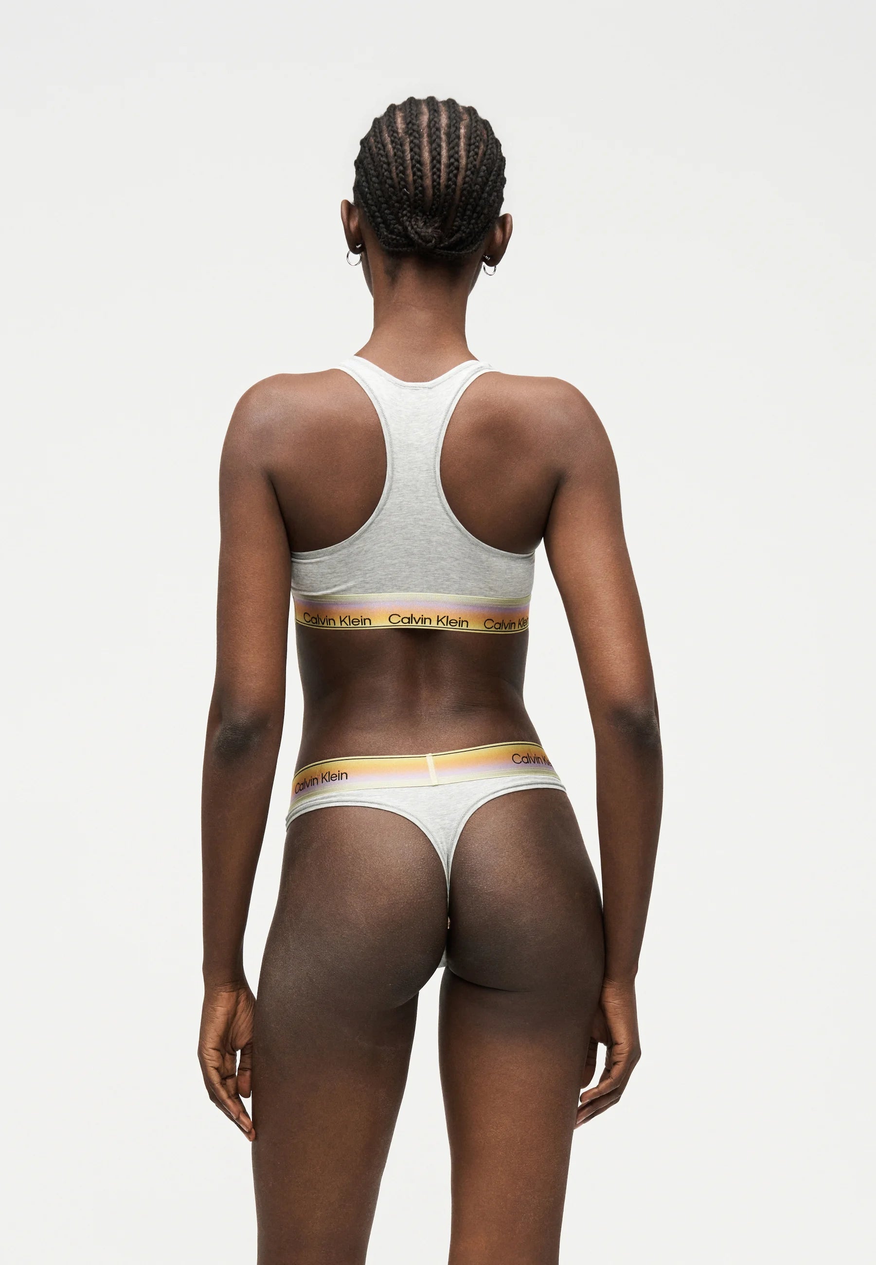 Calvin Klein Pride Unlined Bralette Soft Bra – Grey Heather