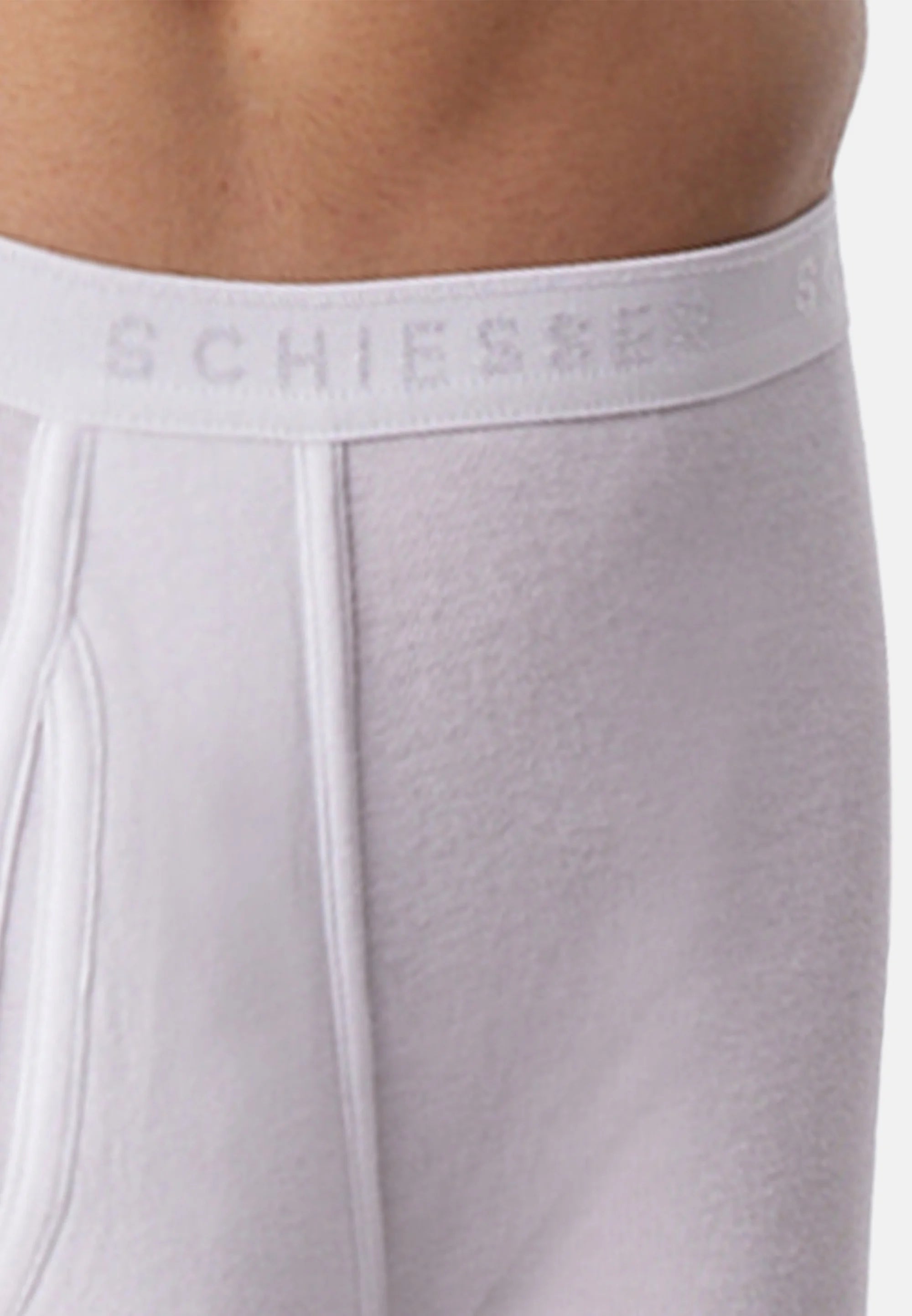 Lot de 5 caleçons Schiesser Original Classics Feinripp - Blanc