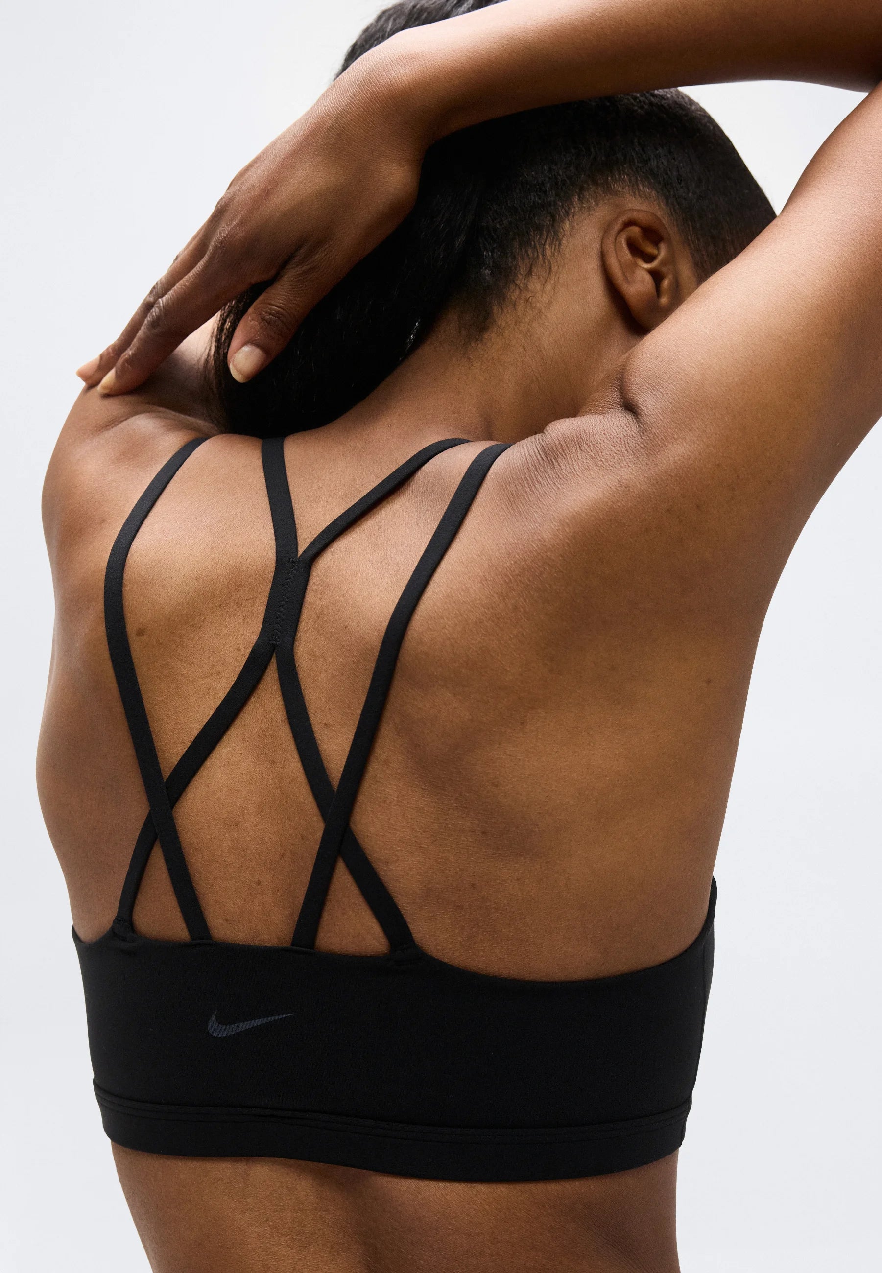 Soutien-gorge Nike Performance Zenvy Strappy Light Support - Noir, Gris froid