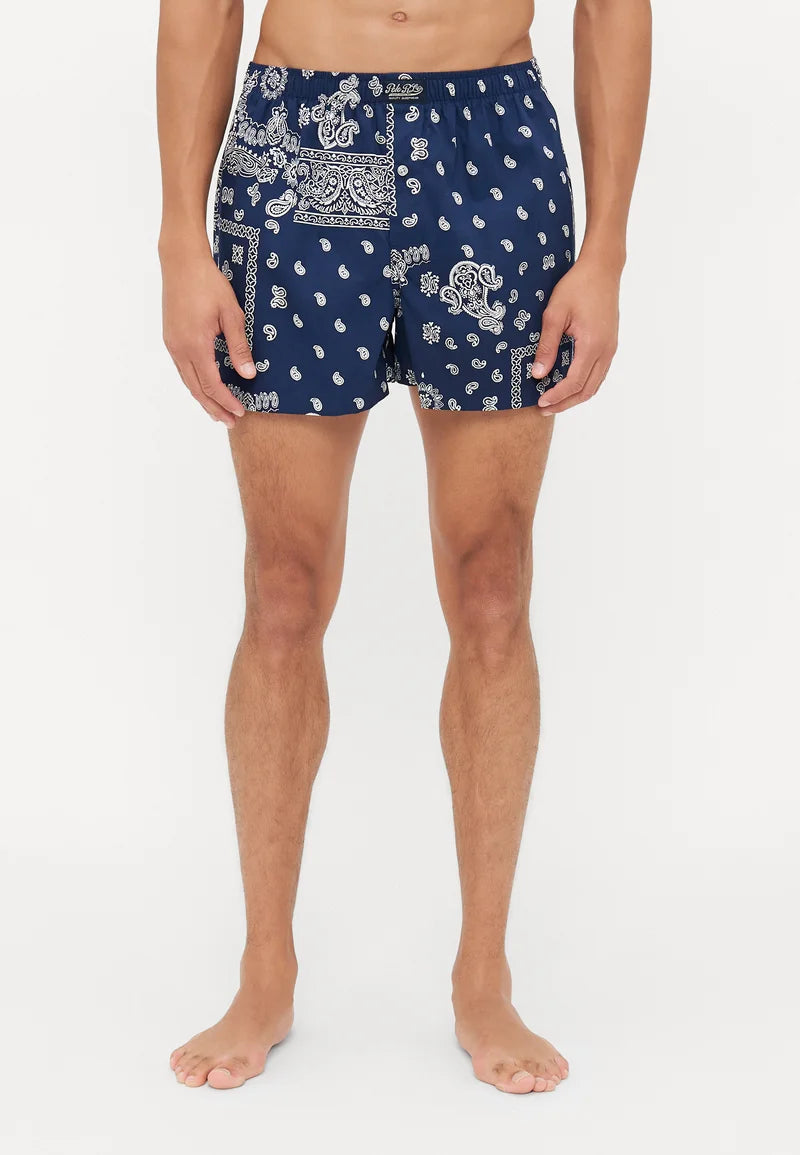 Boxer en coton Polo Ralph Lauren - Pack unique - Bleu foncé avec motif