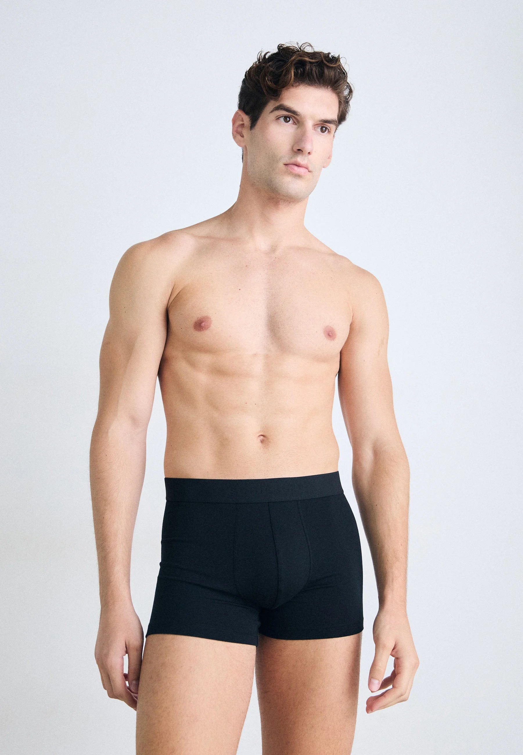 Schiesser Essential Cotton Trunks 5 Pack – Blue, Black
