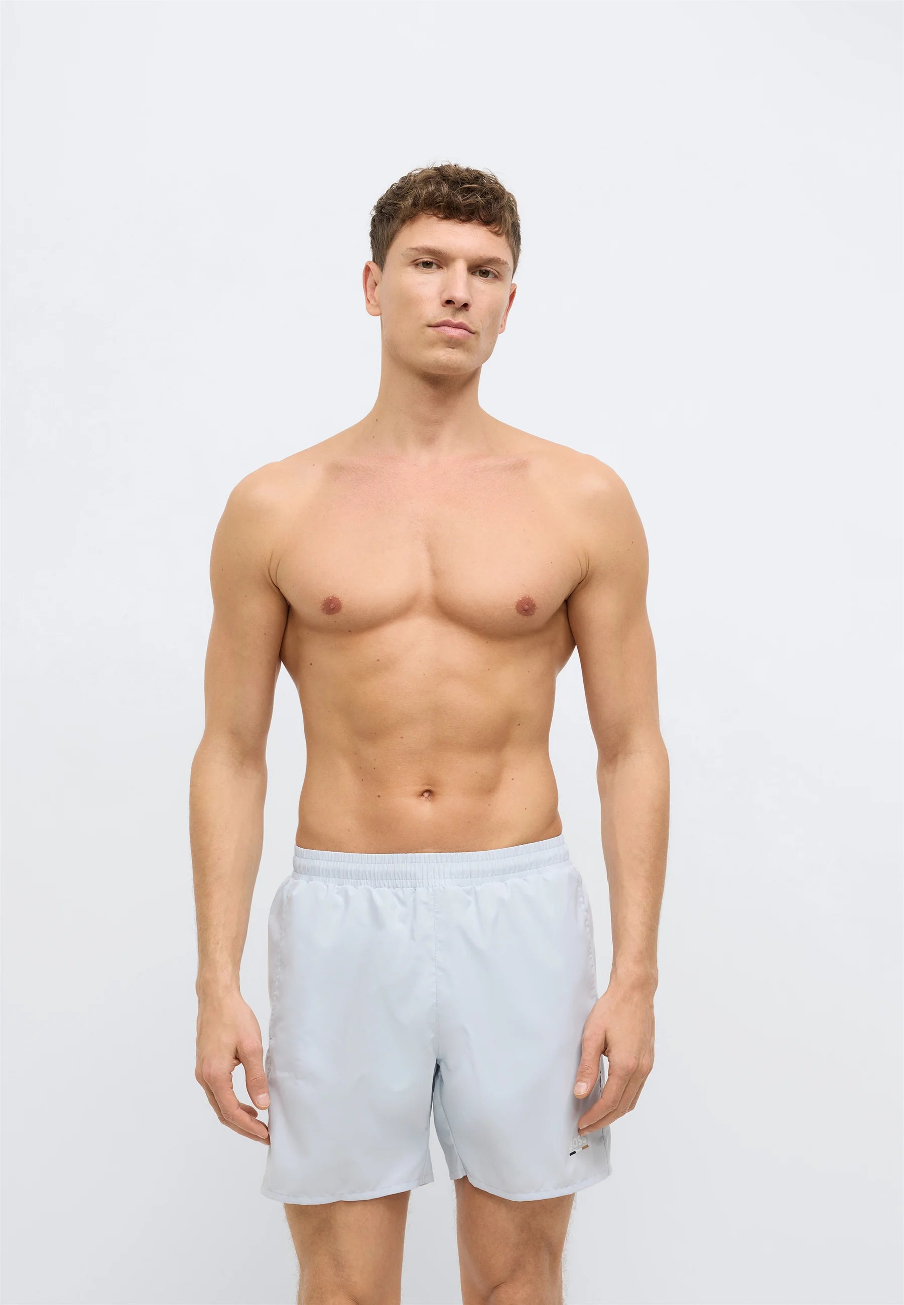 BOSS Swordfish Badeshorts – Hell, Pastellviolett