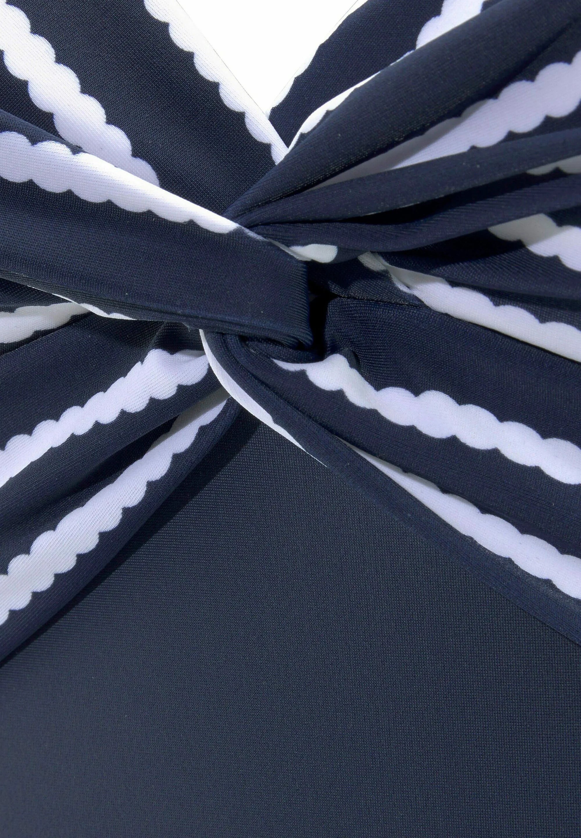 LASCANA Classic Swimsuit – Navy, White