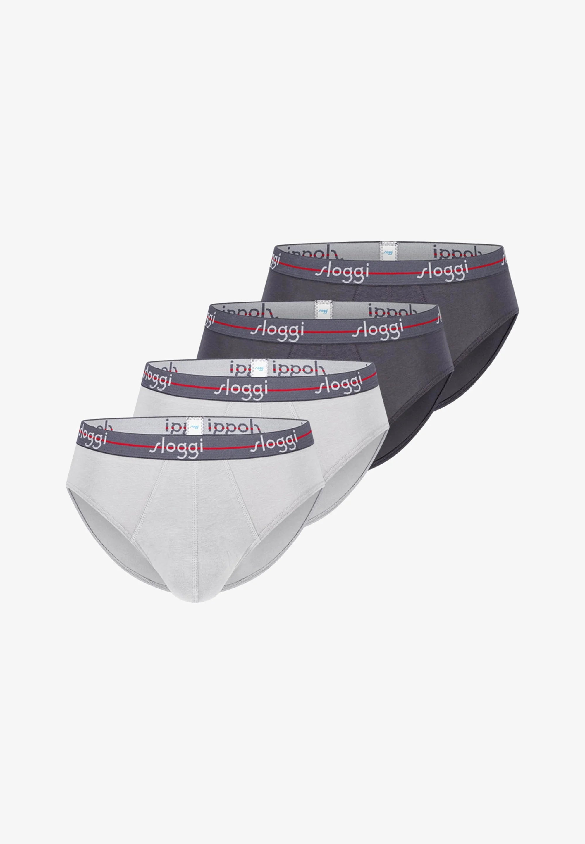 Lot de 4 slips Sloggi – Gris Gris foncé