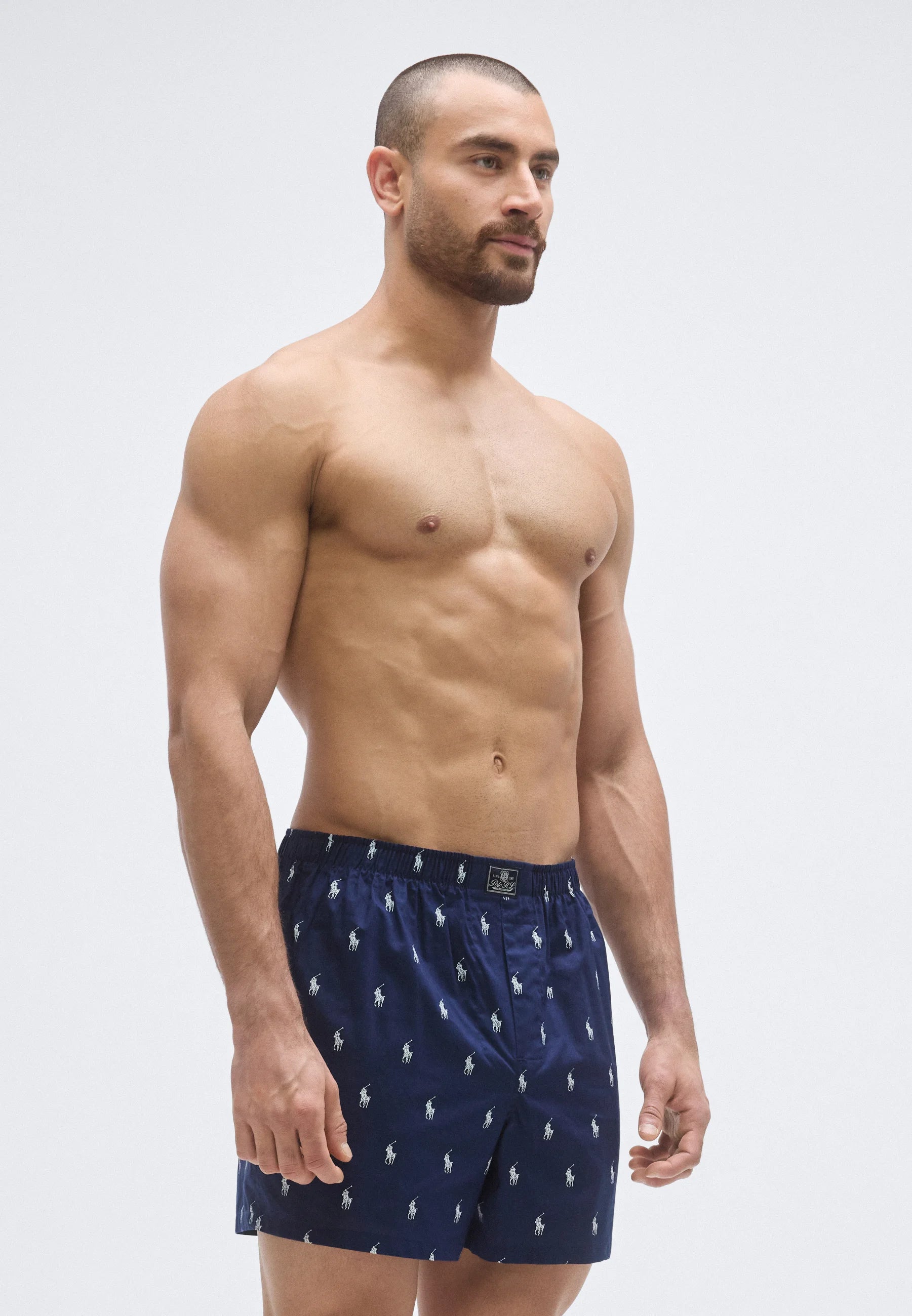 Polo Ralph Lauren Boxer ouvert en coton – Lot de 3 – Bleu, Bleu marine