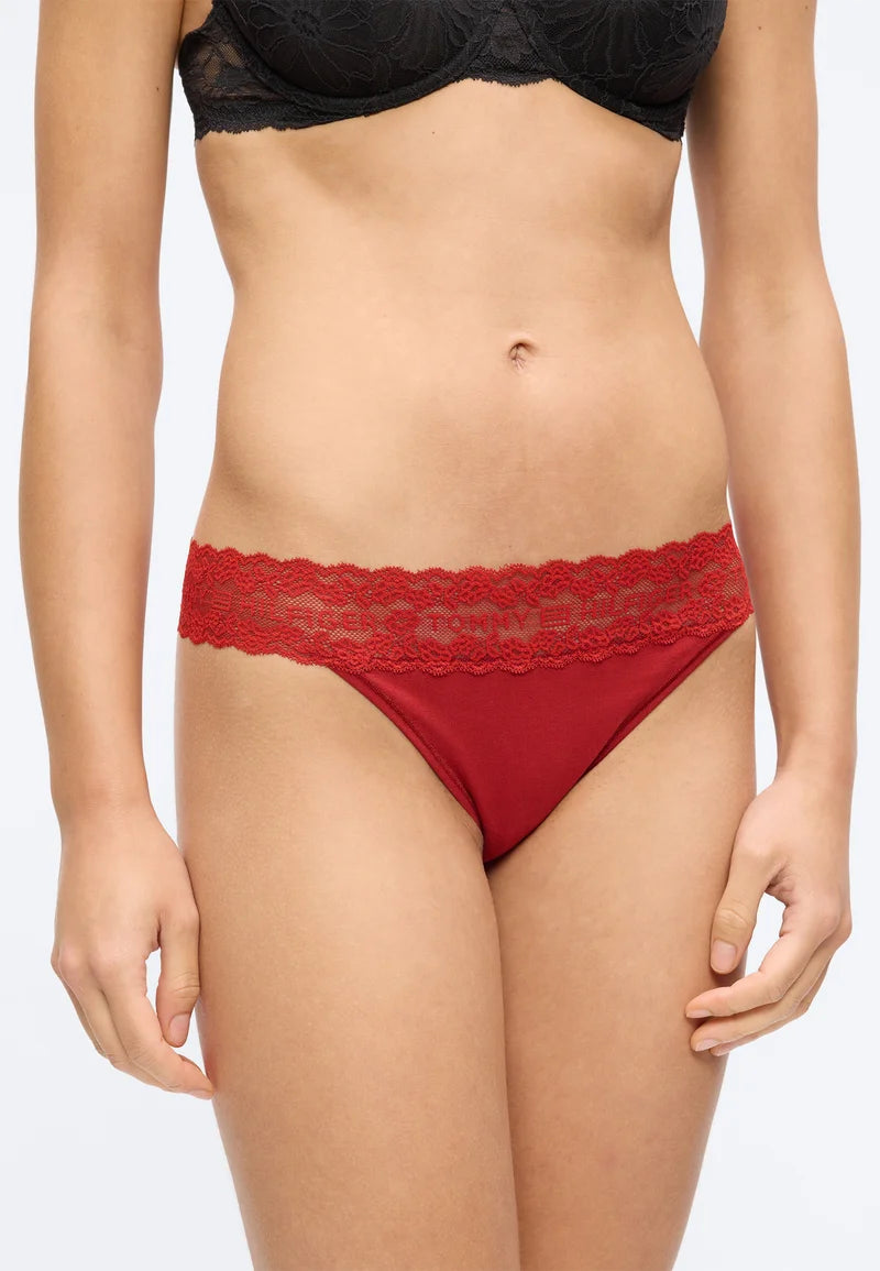 Tommy Hilfiger Ditsy Lace 3-Pack – Bonita Pink, Ivory, Dark Magma