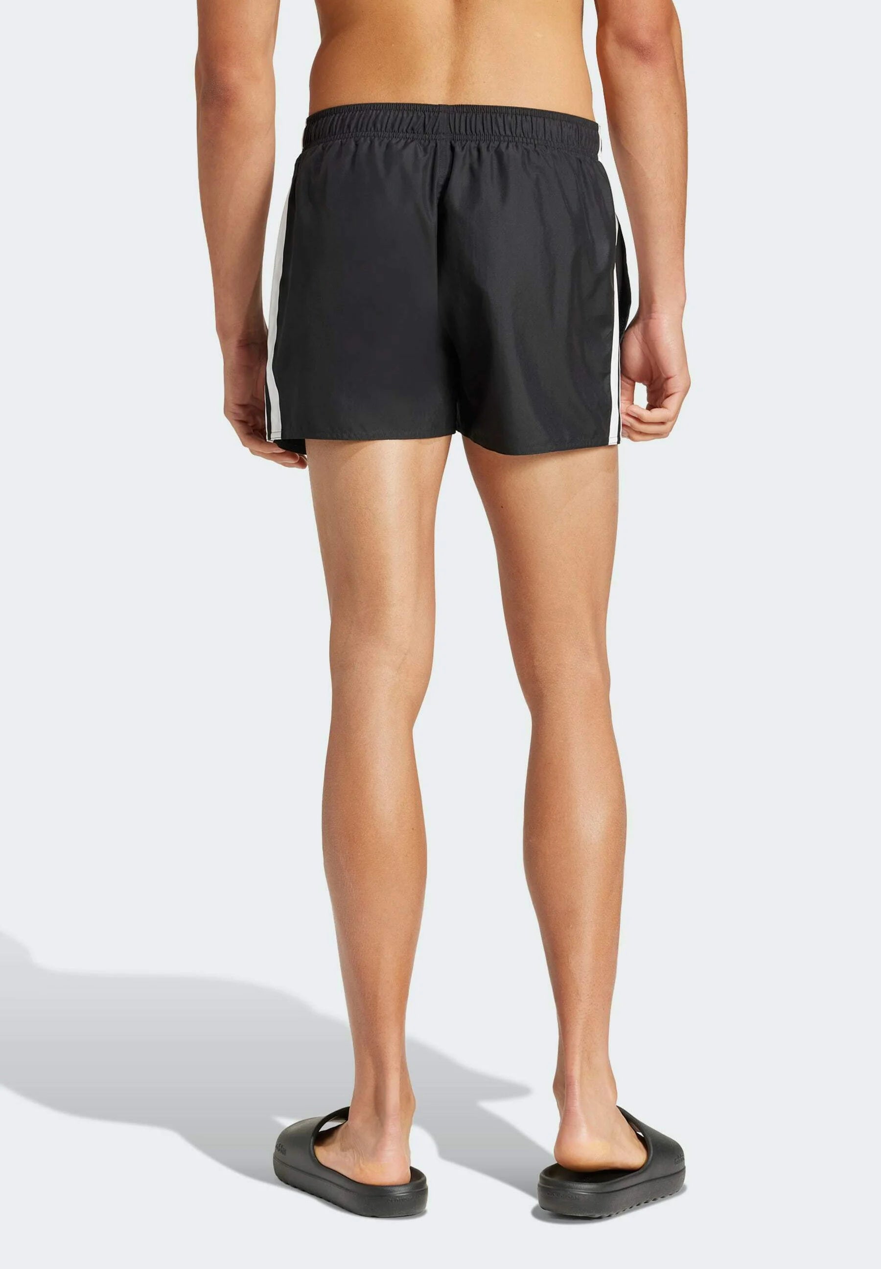 Adidas Sportswear 3 Stripes Swimming Shorts – Black, White