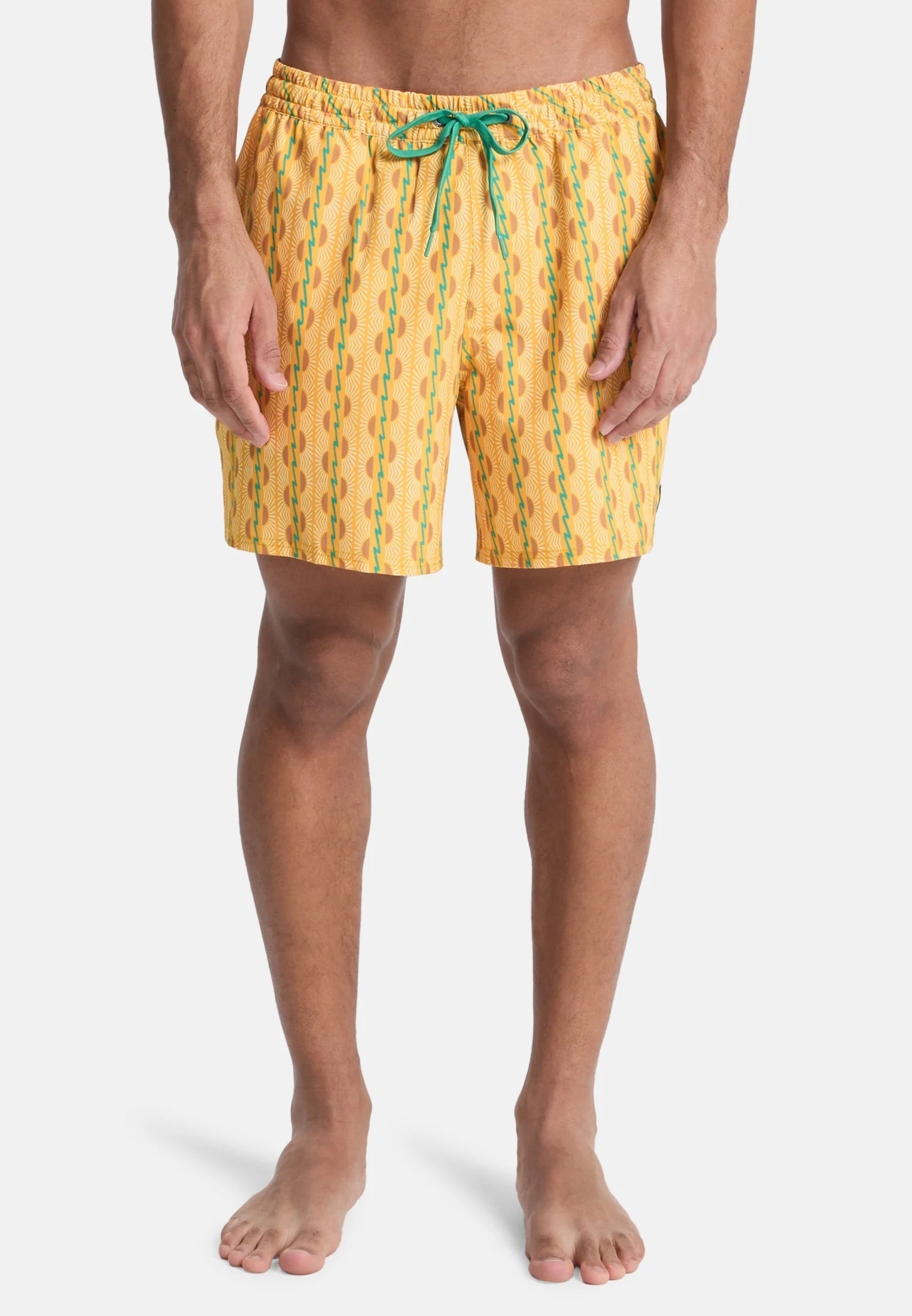 Short de bain imprimé Volley 16 Quiksilver – Jaune