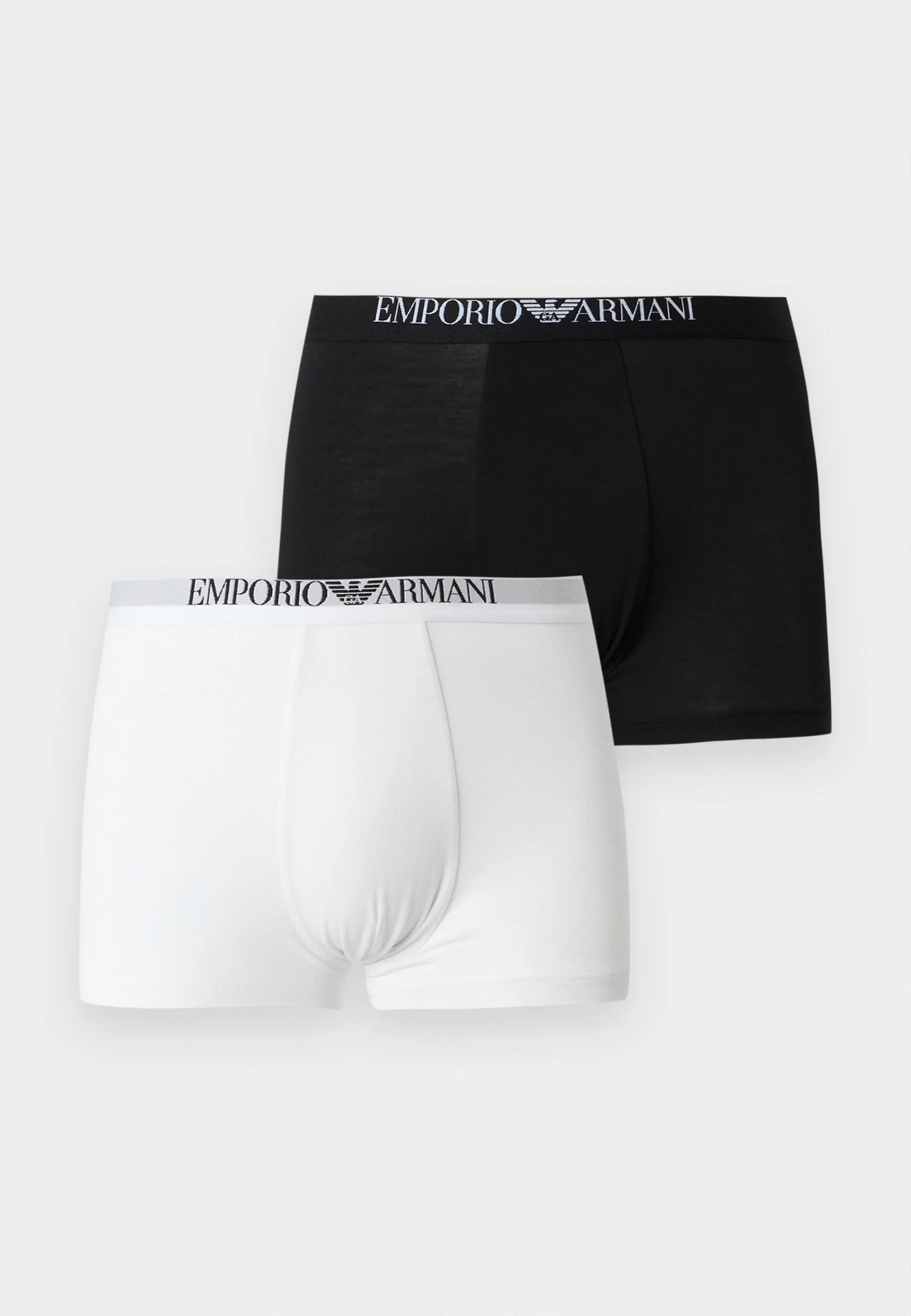Emporio Armani Trunks 2 Pack – White, Black