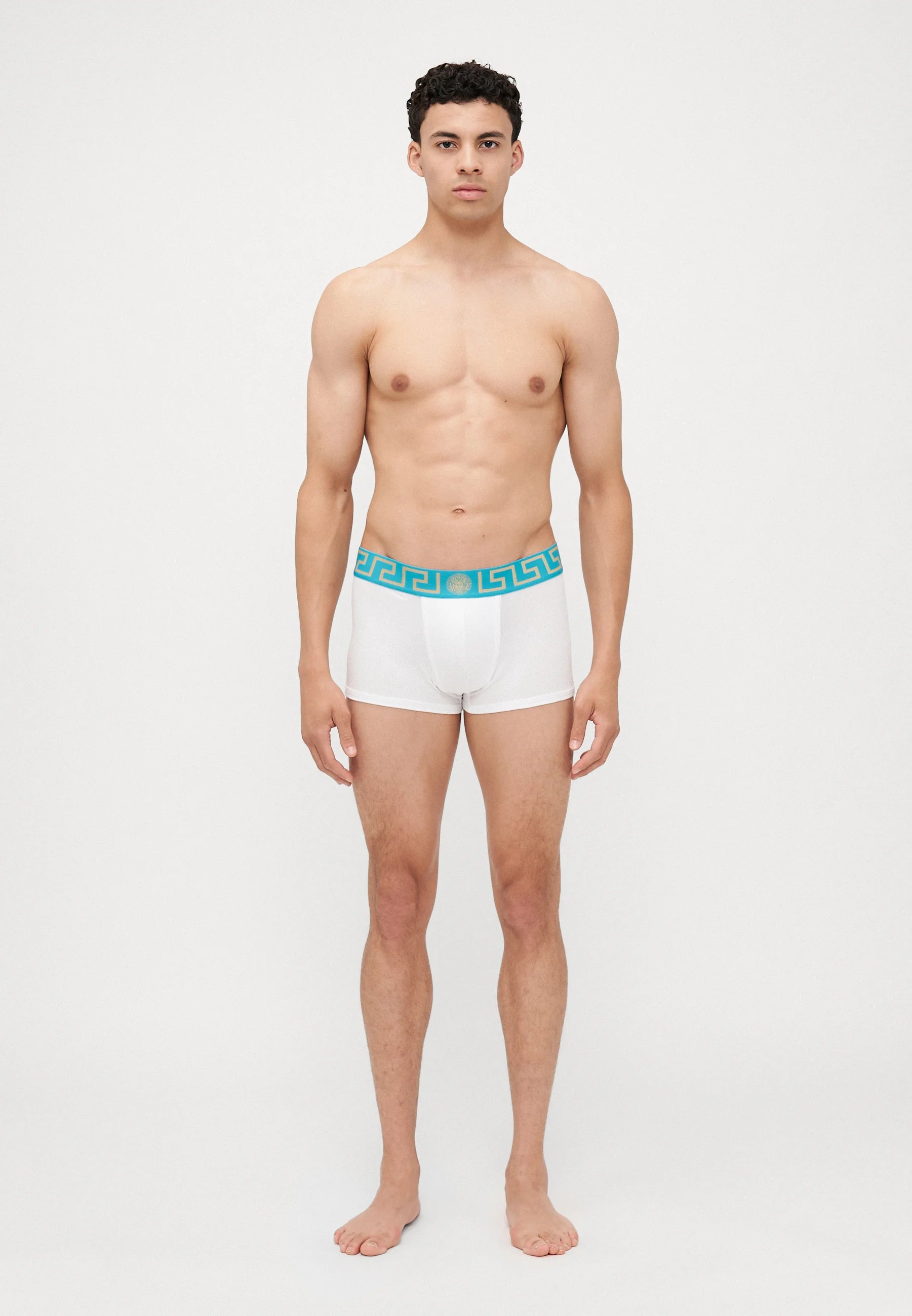 Bavlněné Stretch Low Rise Trunks – Bianco, tmavě zelená mořská