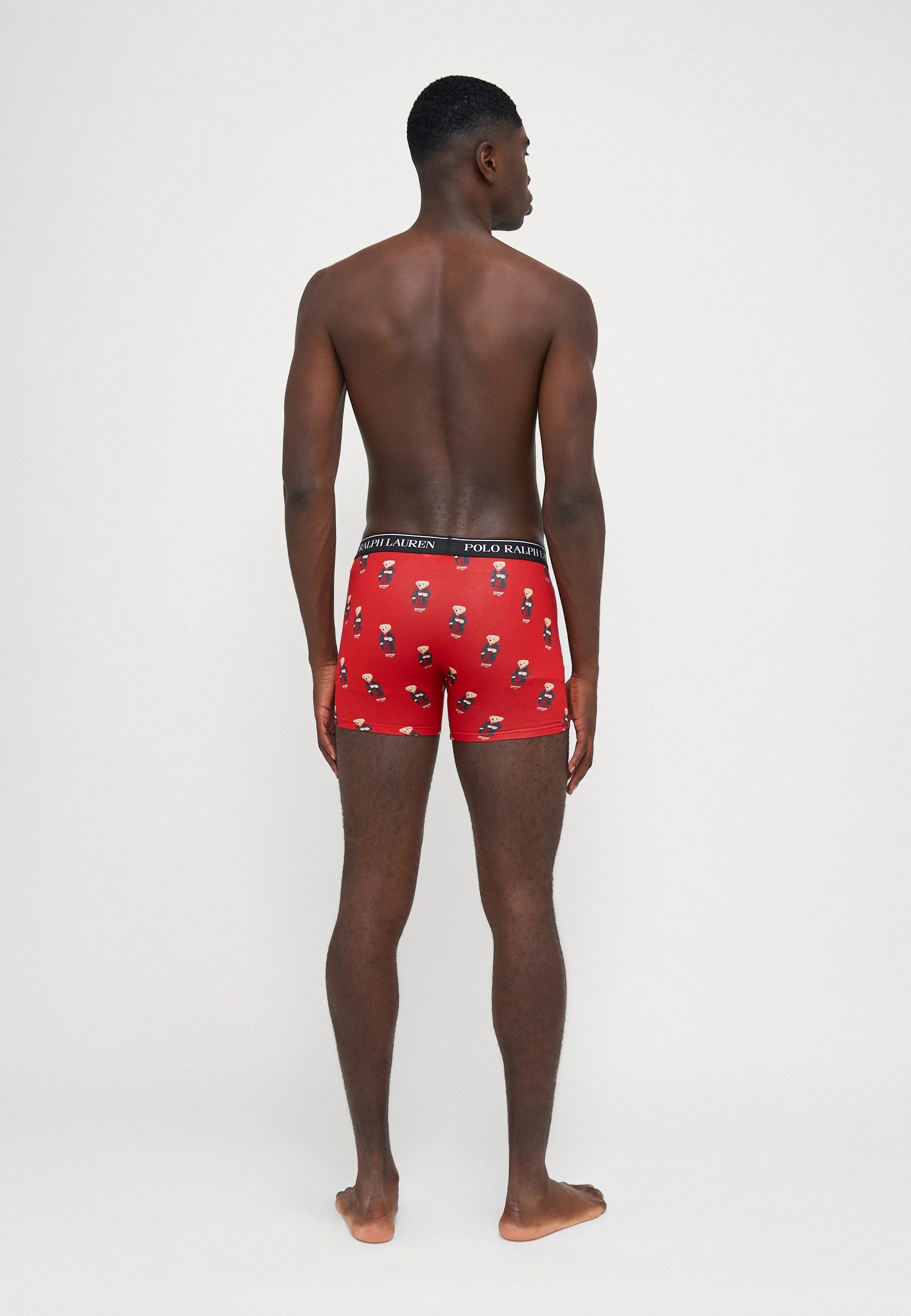 Polo Ralph Lauren Cotton Stretch Boxer Briefs – 3 Pack – Red, Damson Red, Black