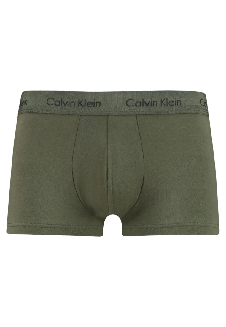 Calvin Klein Cotton Stretch Trunks – 3 Pack – oranžová, modrá, olivová