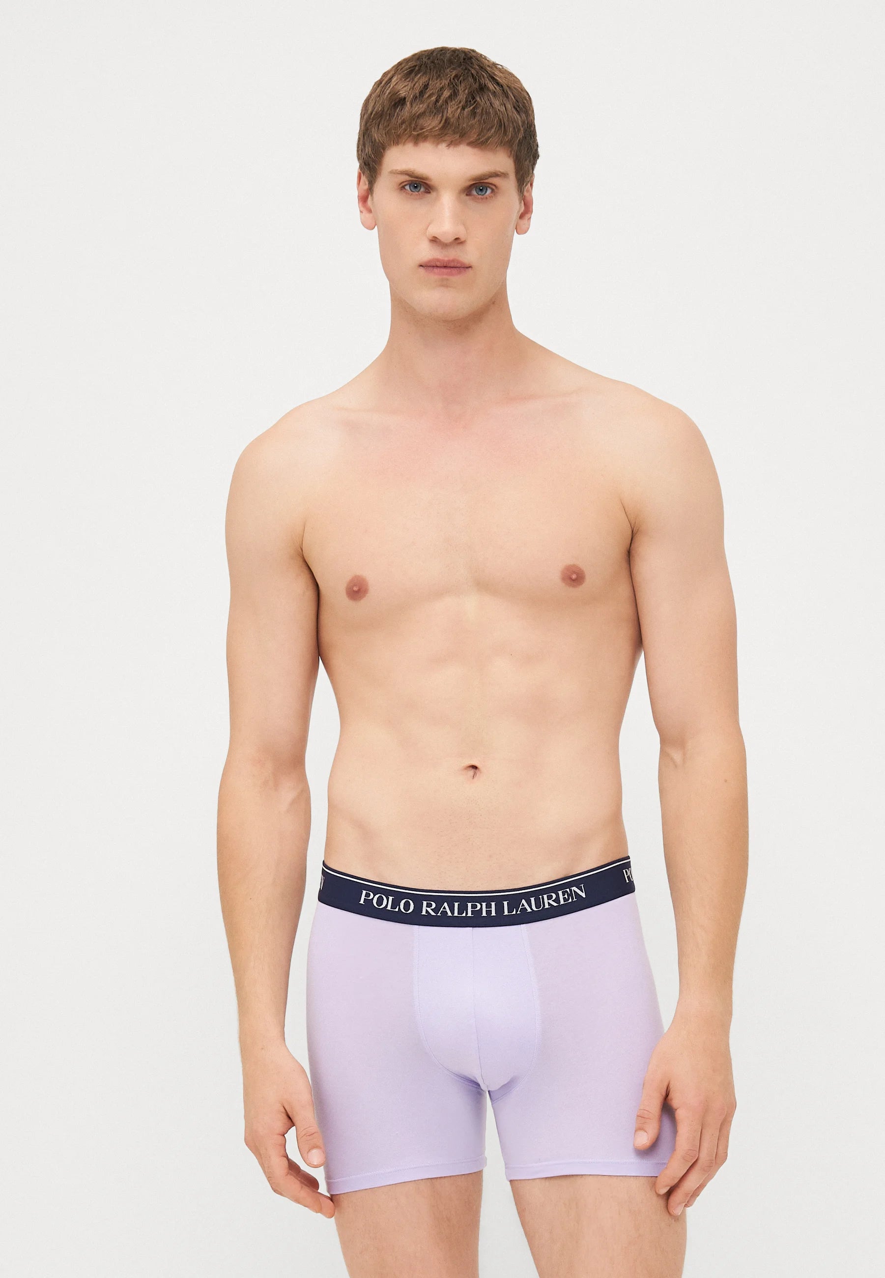 Polo Ralph Lauren Cotton Stretch Boxer Briefs – 3 Pack – Berry, Purple, Navy