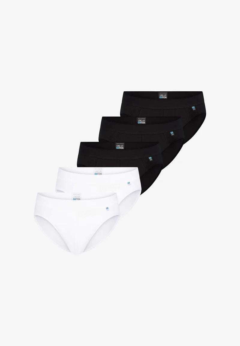 Schiesser Confezione da 5 slip: nero, bianco