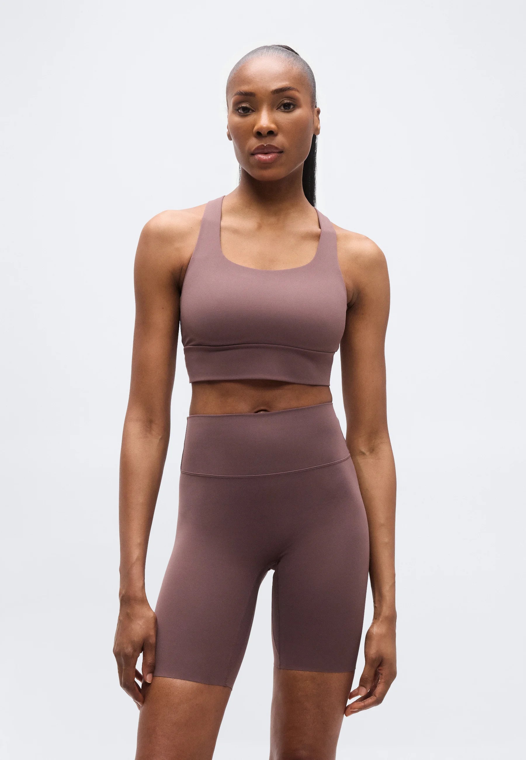 Nike Performance Zenvy Light Support-BH – Tattoo, Weiß