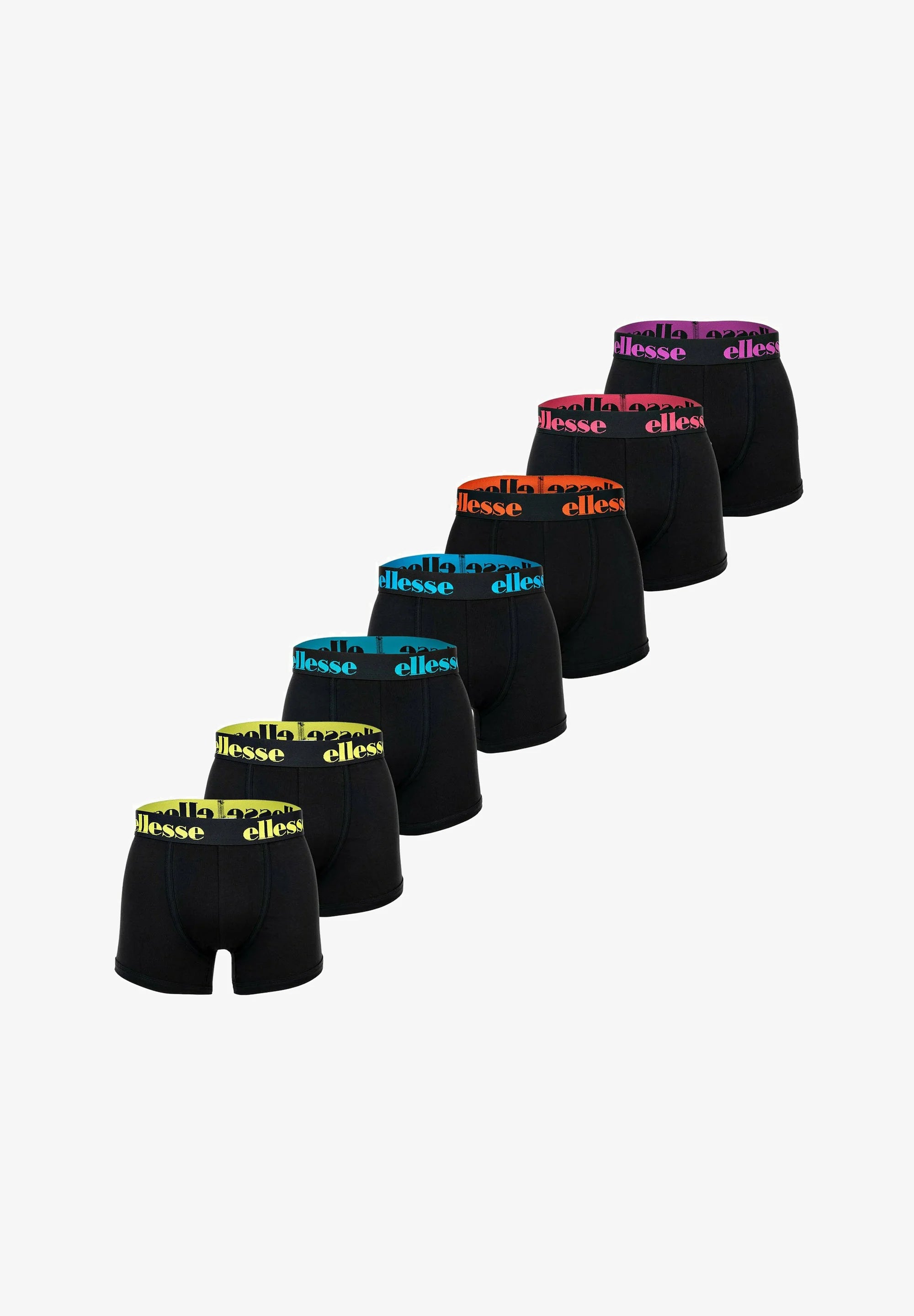 Ellesse Core 7 Pack Trunks – Black Multicolor