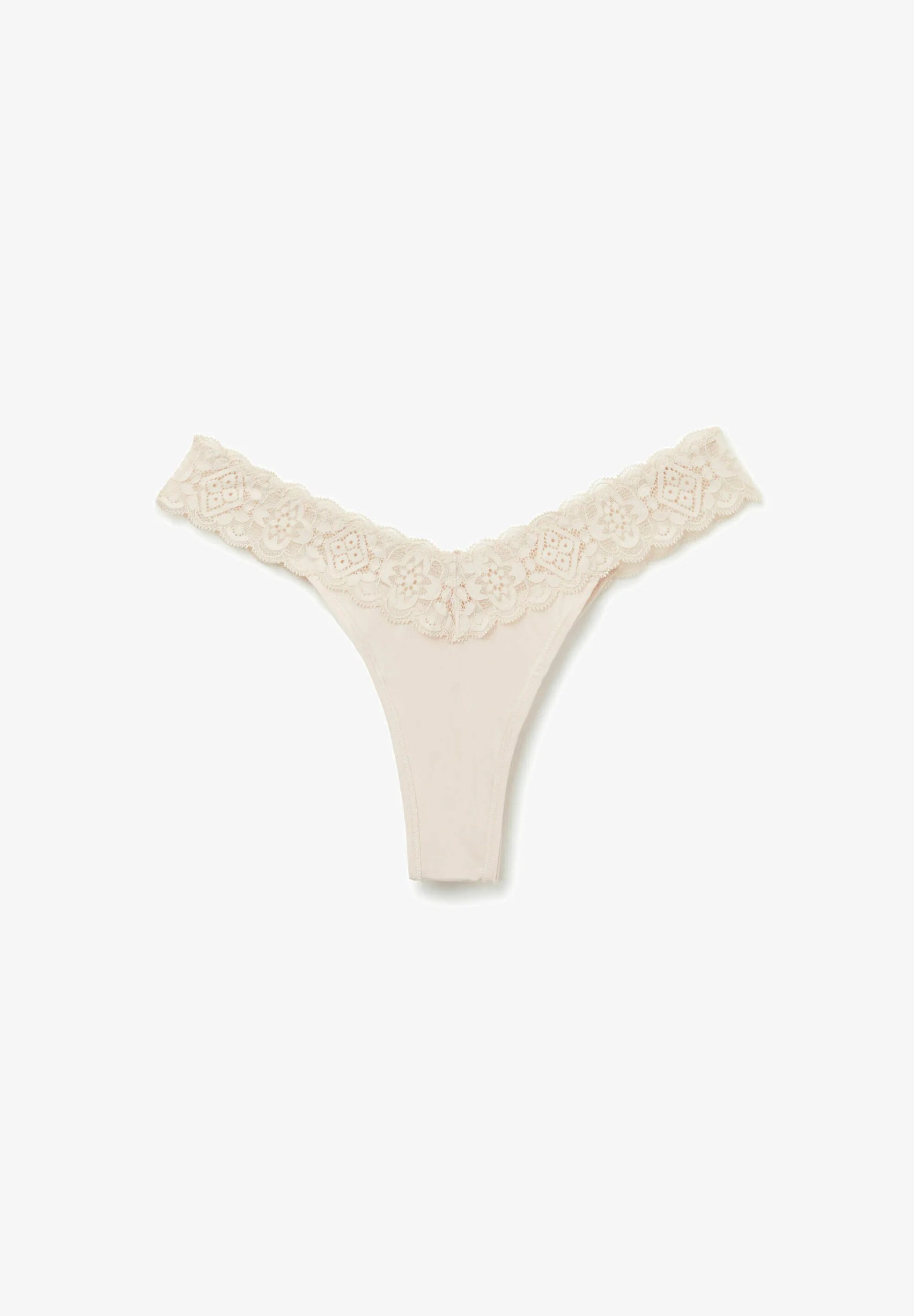 Intimissimi 80s-Style Brazilian Thong – Beige