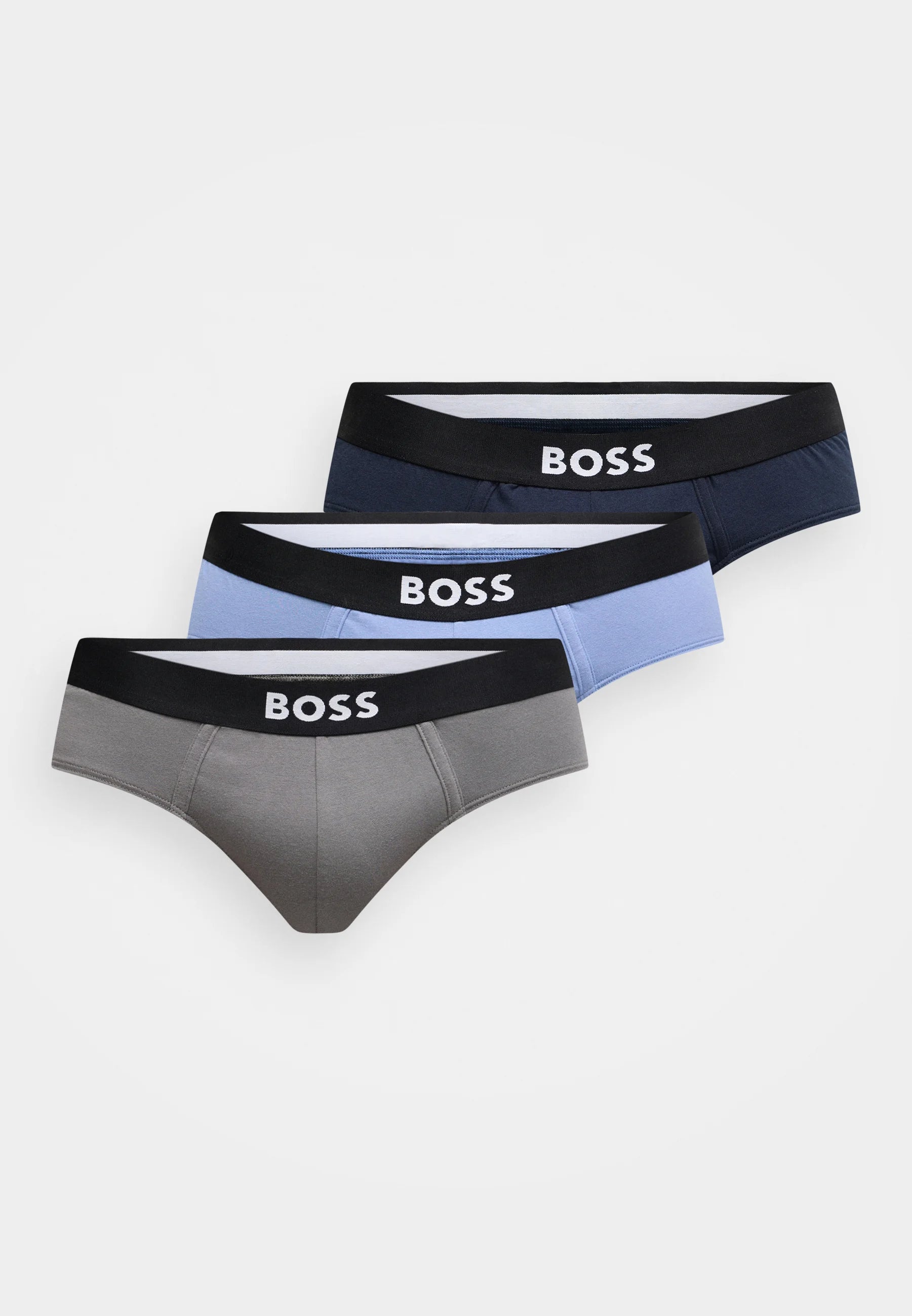 BOSS One 3 Pack – Briefs – Dark Blue, Light Blue, Grey